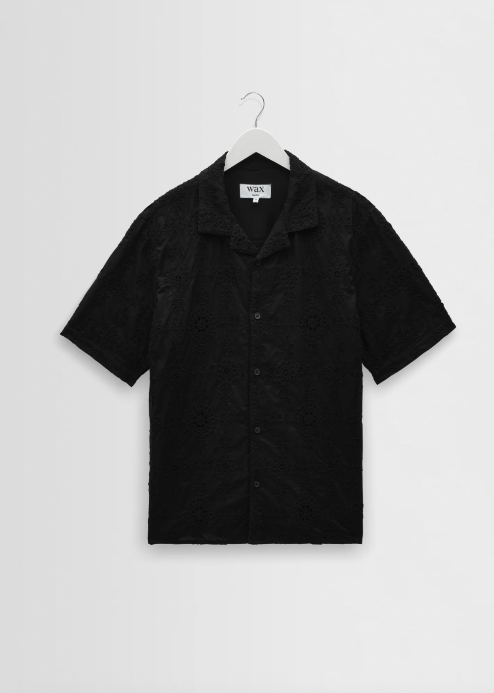 Didcot SS Shirt Heavy Corded Lace - Black - Wax London Canada - Danali
