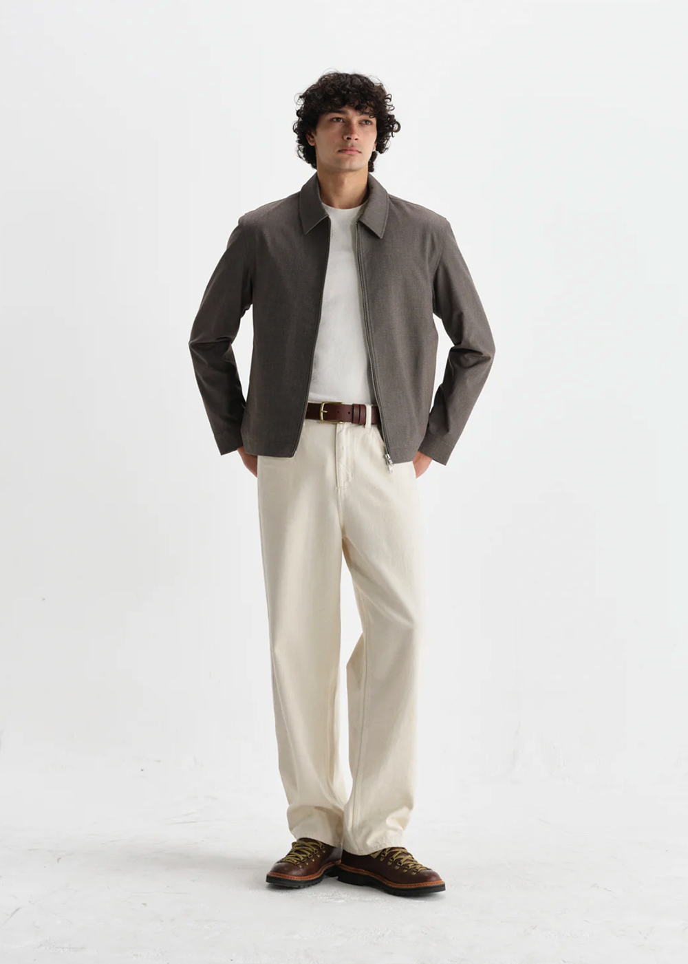 Eldon Jacket Micro Puppytooth - Brown - Wax London Canada - Danali