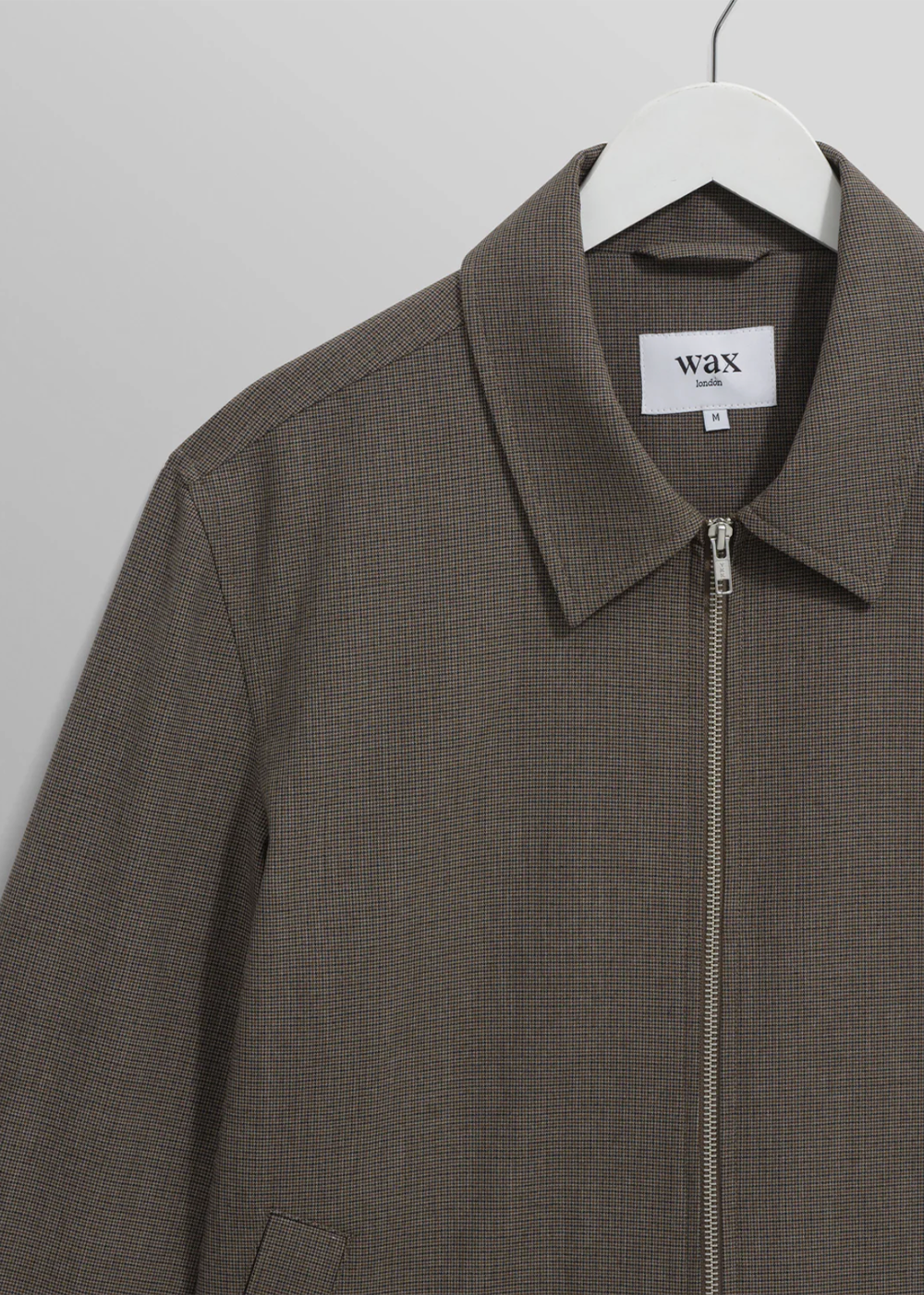 Eldon Jacket Micro Puppytooth - Brown - Wax London Canada - Danali