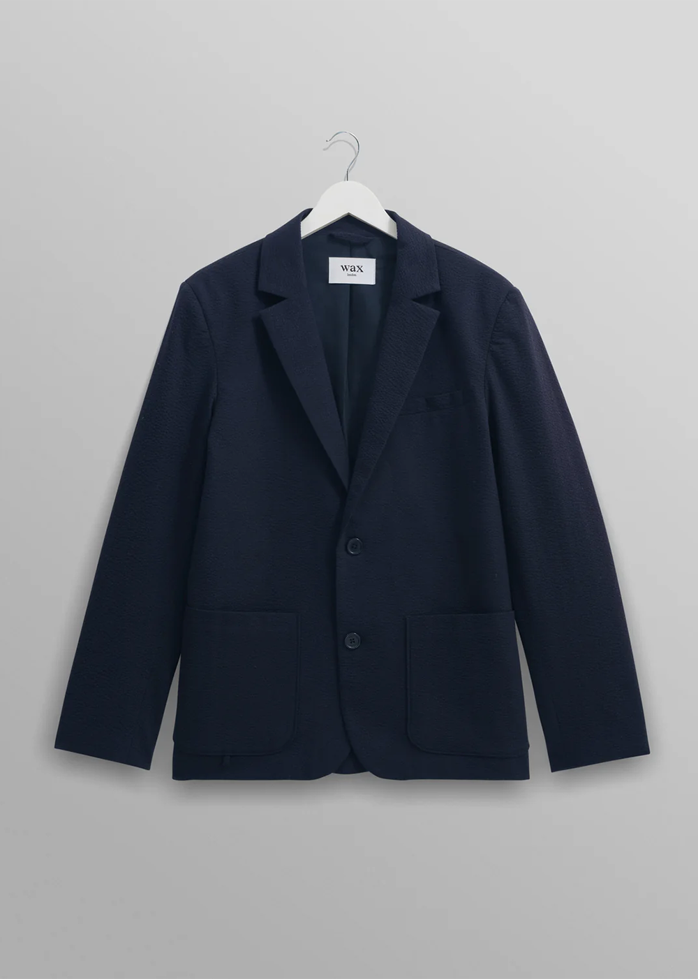 Fintry Seersucker Blazer - Navy - Wax London Canada - Danali