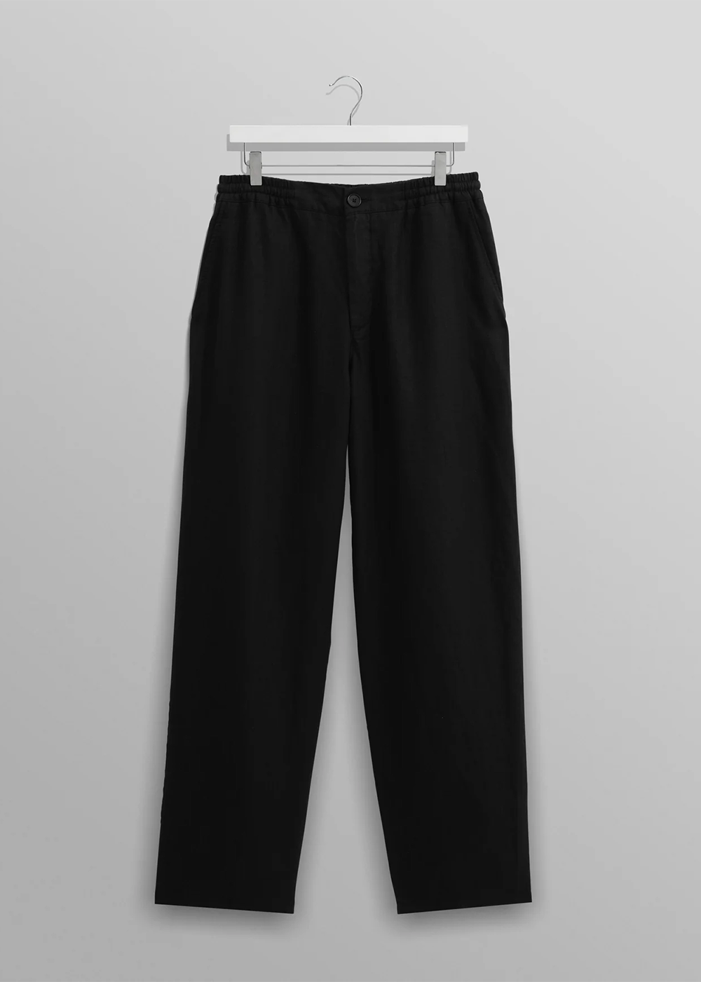 Wax London Glencoe Washed Linen Trouser Black - Danali