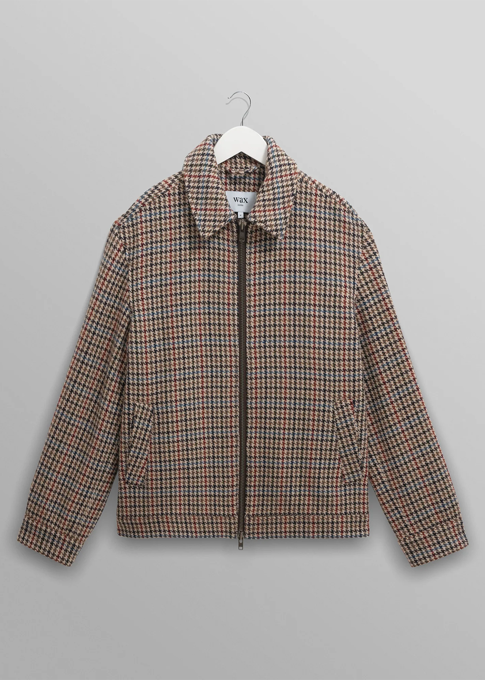 Heath Jacket Houndstooth Check - Natural/Multi - Wax London Canada - Danali