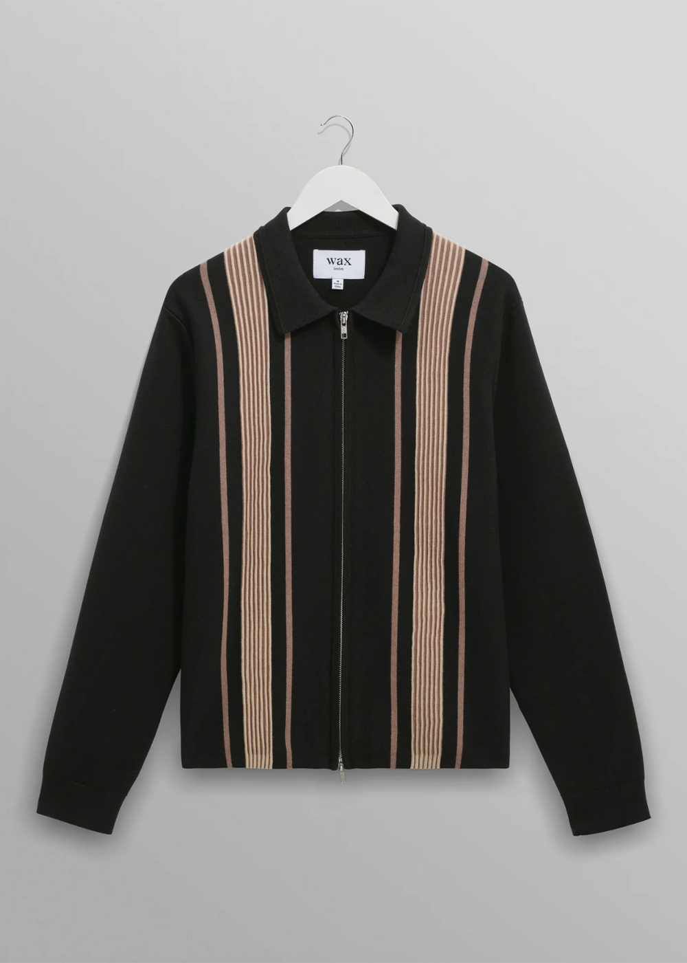 Lennox Polo Milano Multi Stripe - Black/Beige - Wax London Canada - Danali