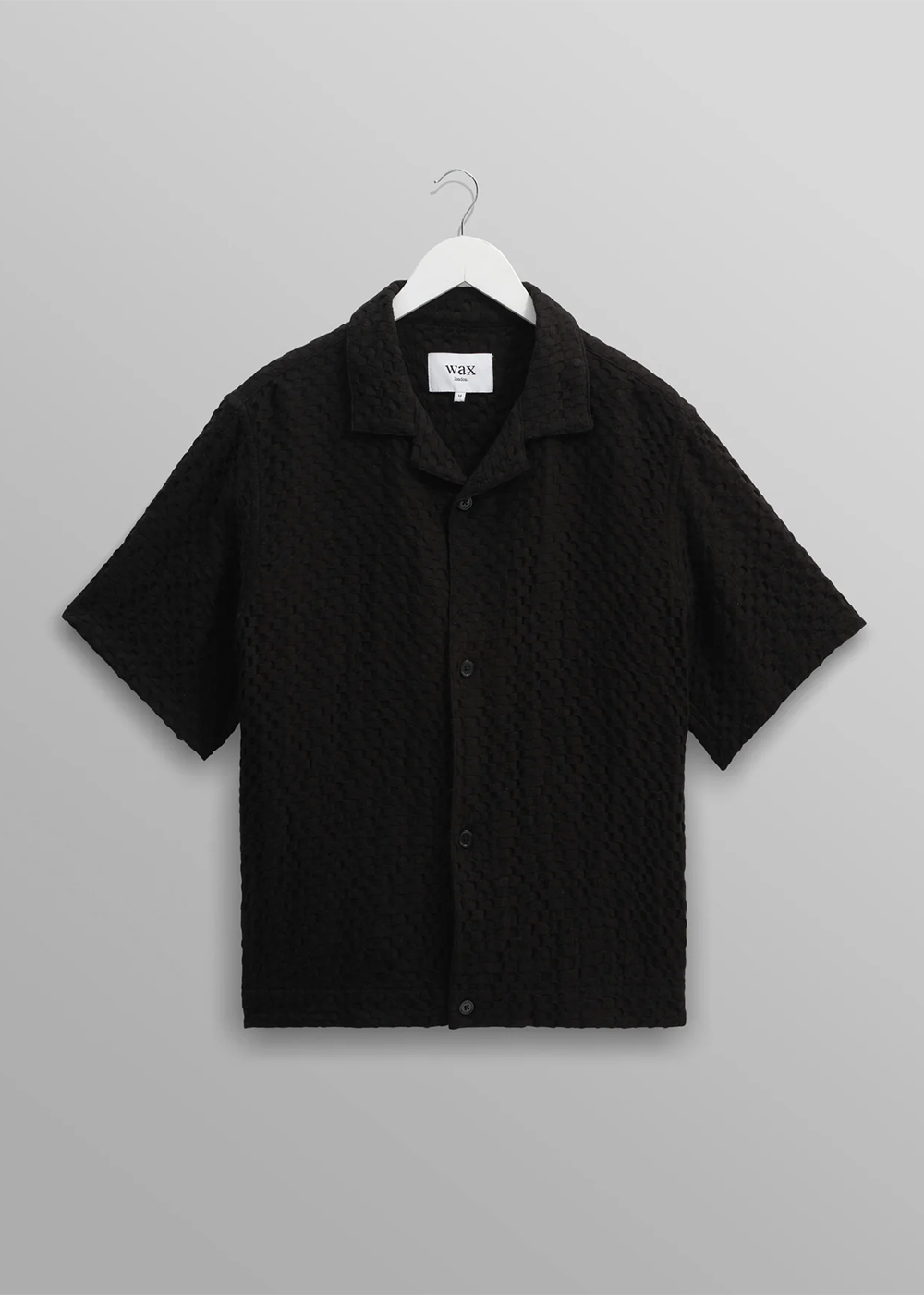 Lido SS Shirt Box Dobby - Black - Wax London Canada - Danali