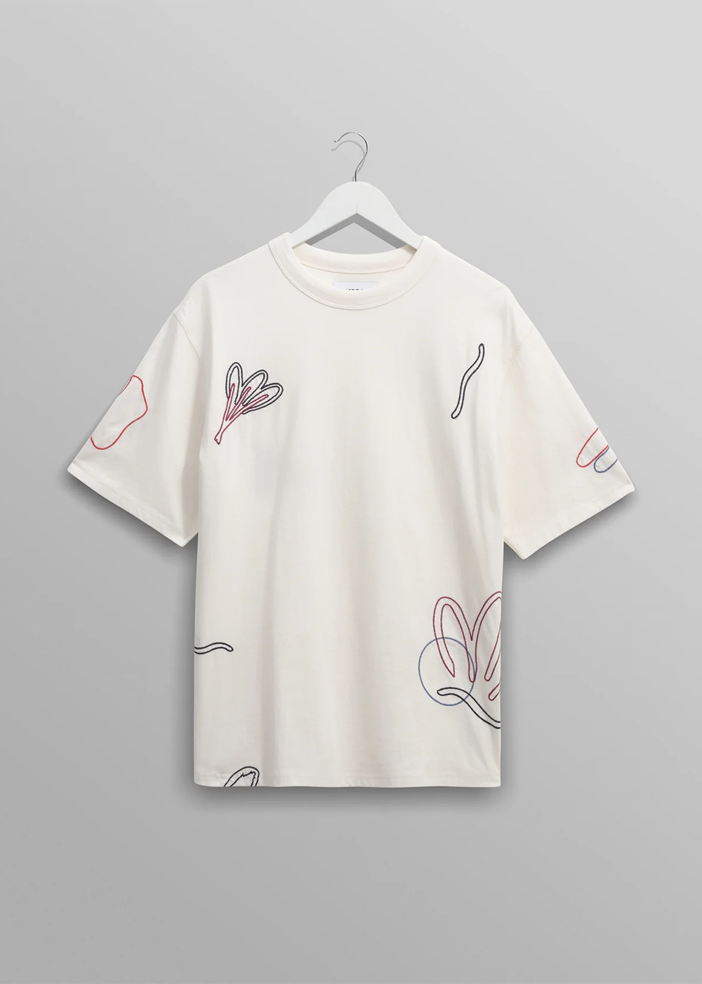 Milton SS Tee Scribble - Ecru/Multi - Wax London Canada - Danali