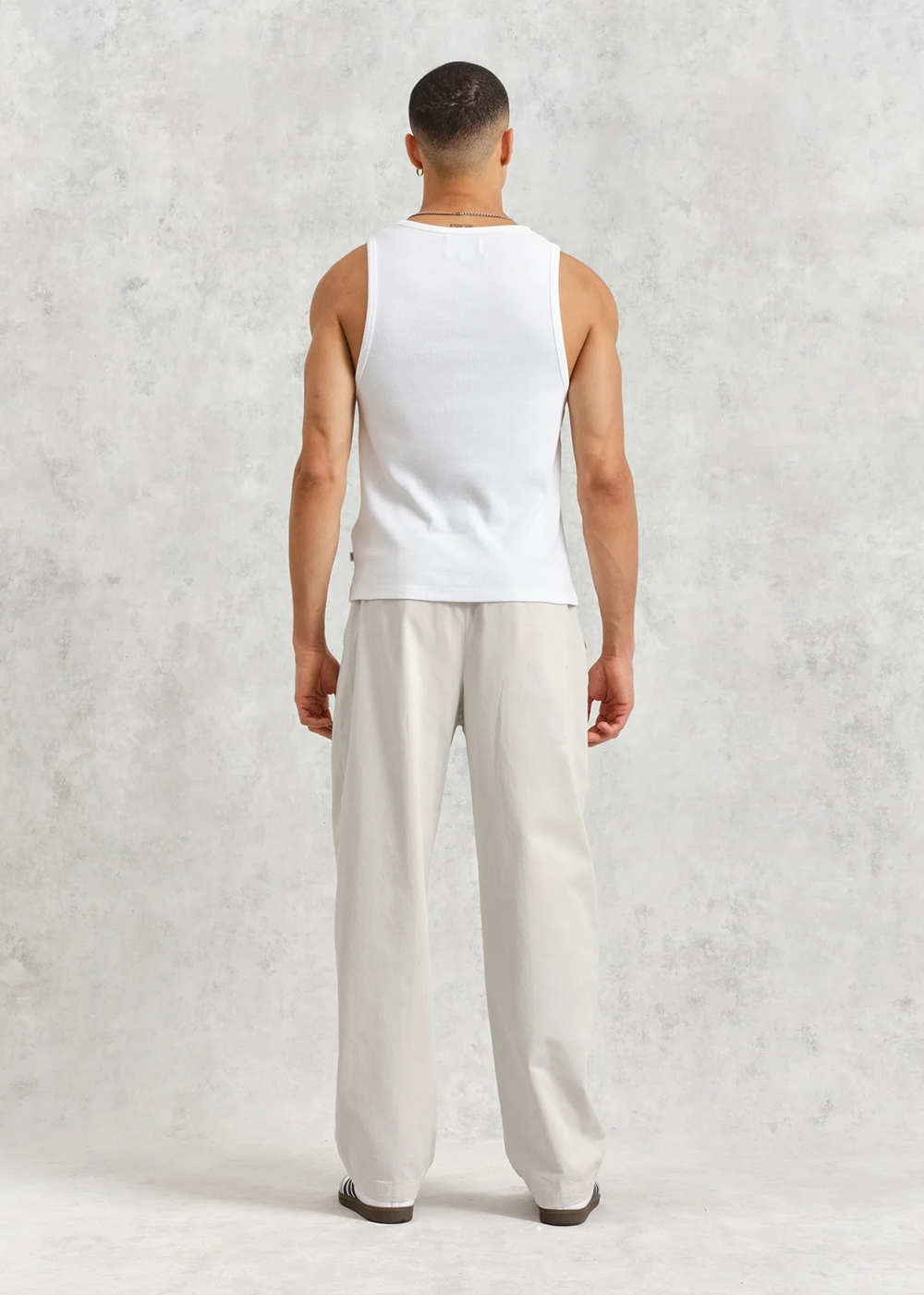 Montague Rib Vest - White - Wax London Canada - Danali