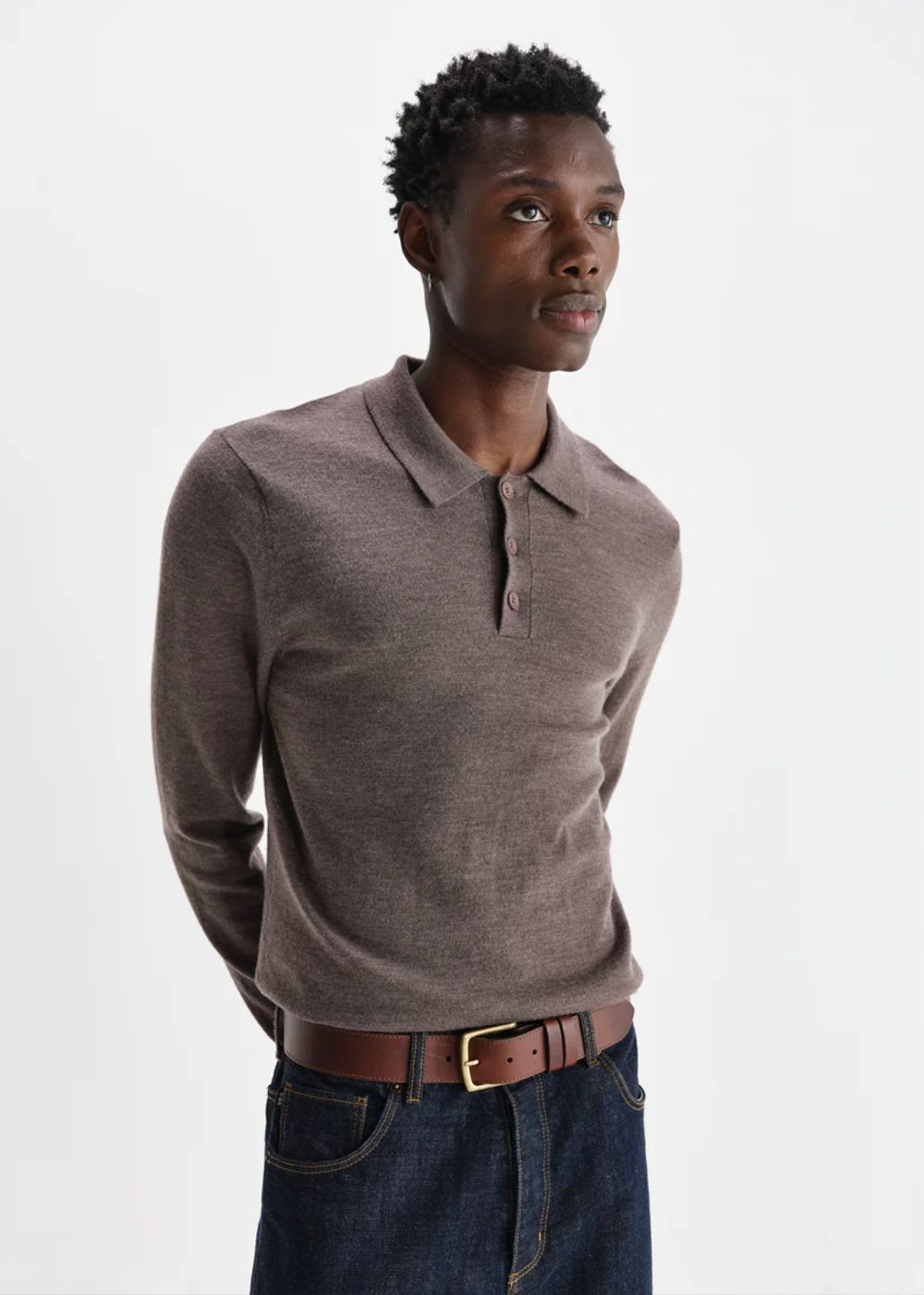 Oban Polo Worsted Wool - Brown Marl - Wax London Canada - Danali