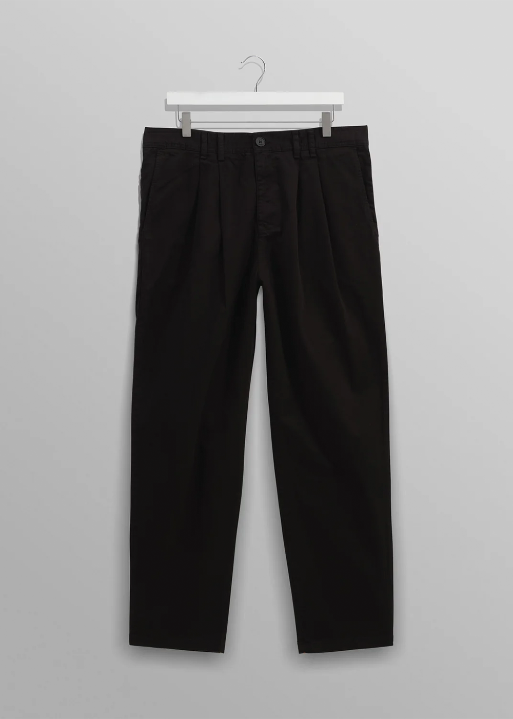 Raleigh Cotton Twill Trouser - Black - Wax London Canada - Danali