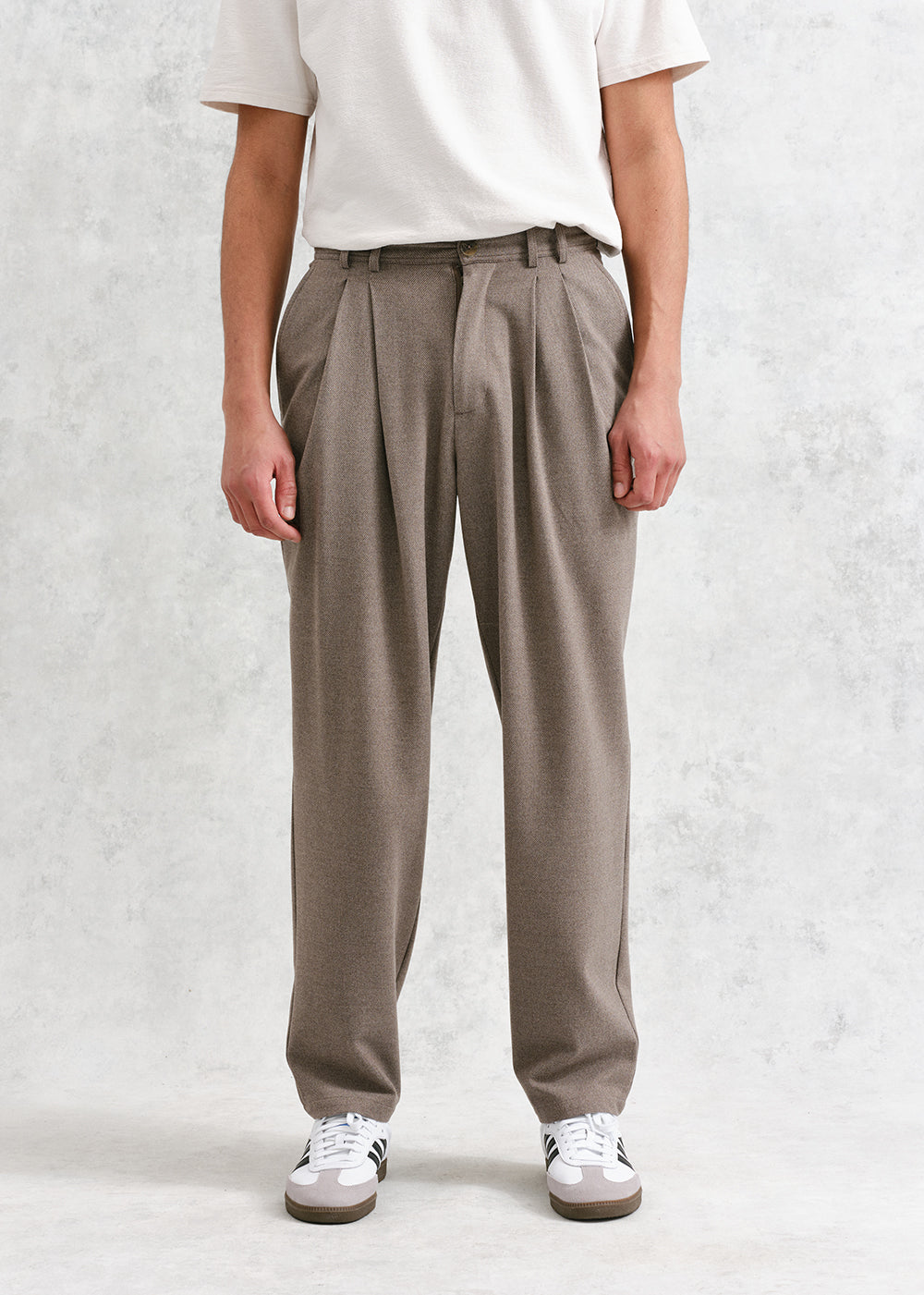 Raleigh Twill Stretch Trouser - Natural - Wax London Canada - Danali