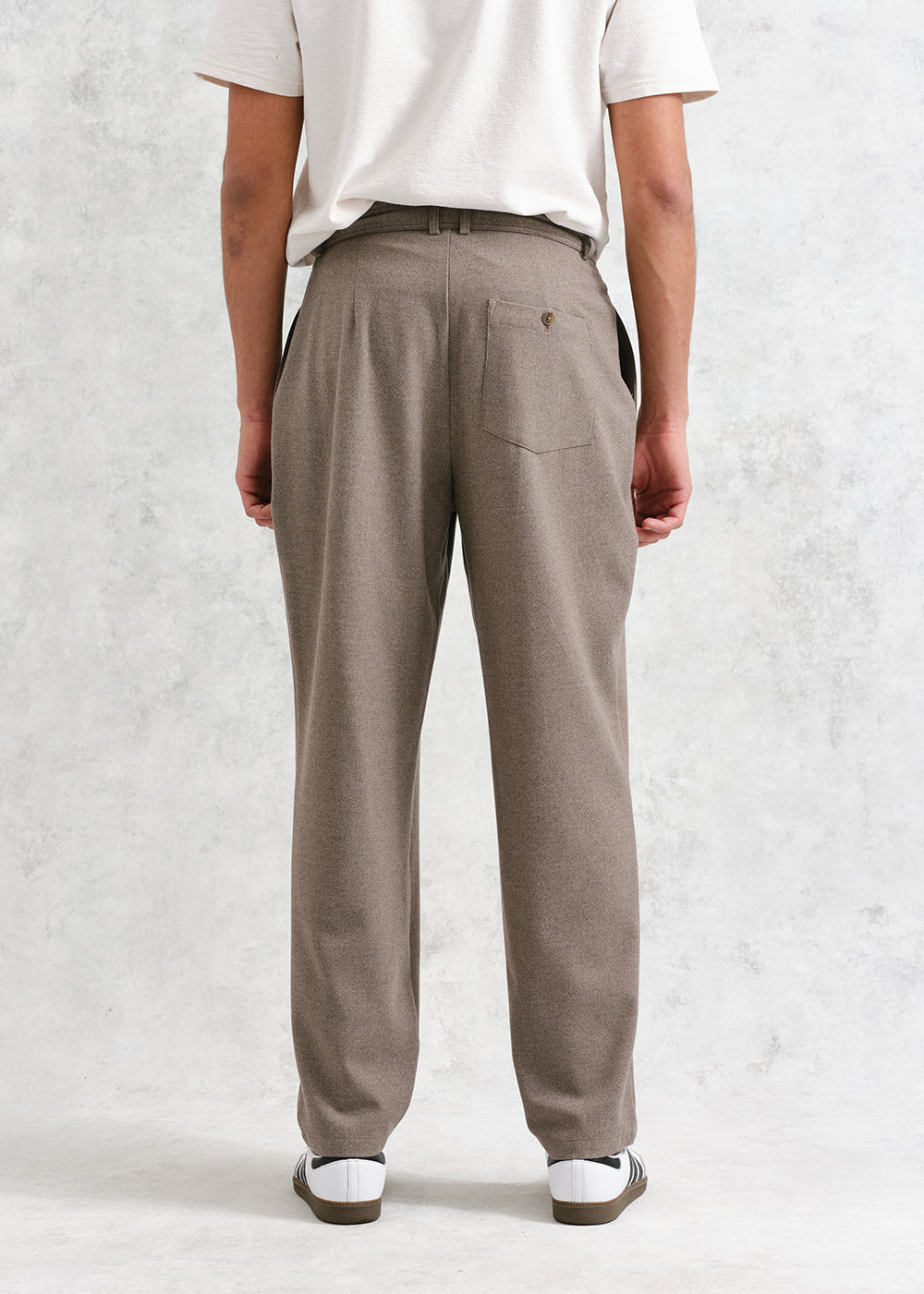 Raleigh Twill Stretch Trouser - Natural - Wax London Canada - Danali