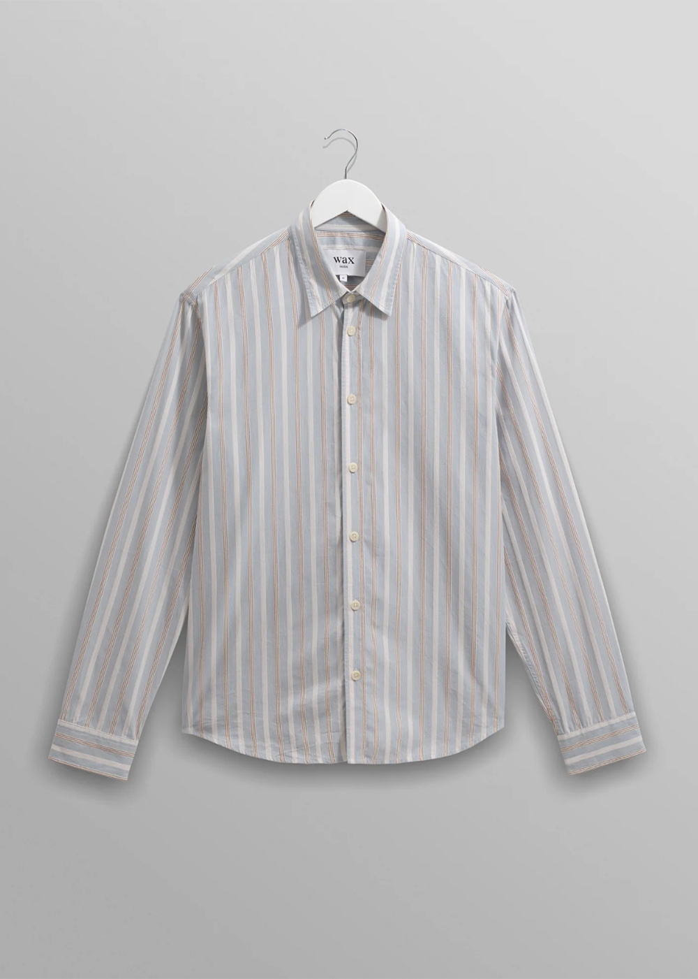 Shelly Shirt Poplin Dobby Stripe - Light Blue - Wax London Canada - Danali