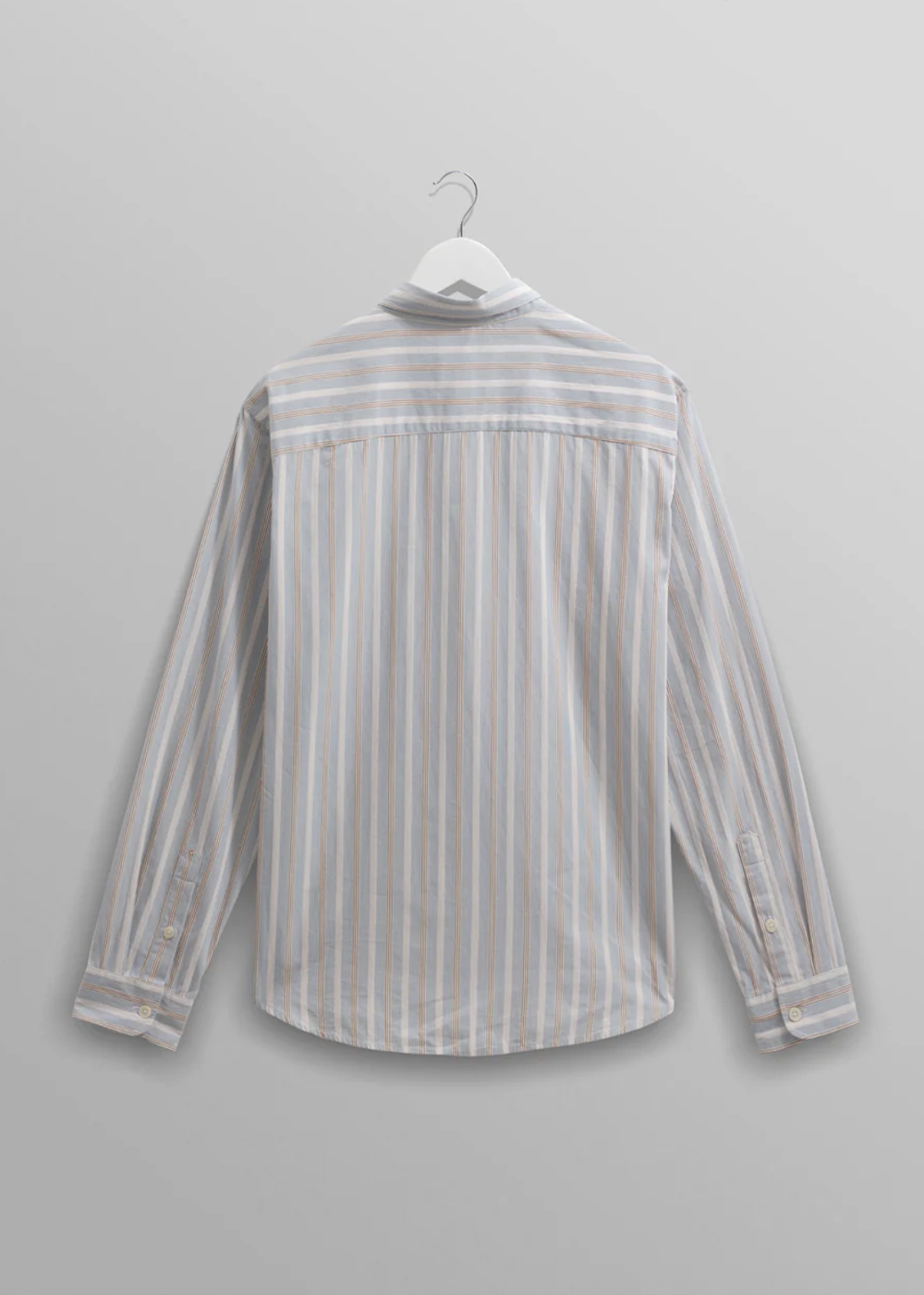 Shelly Shirt Poplin Dobby Stripe - Light Blue - Wax London Canada - Danali