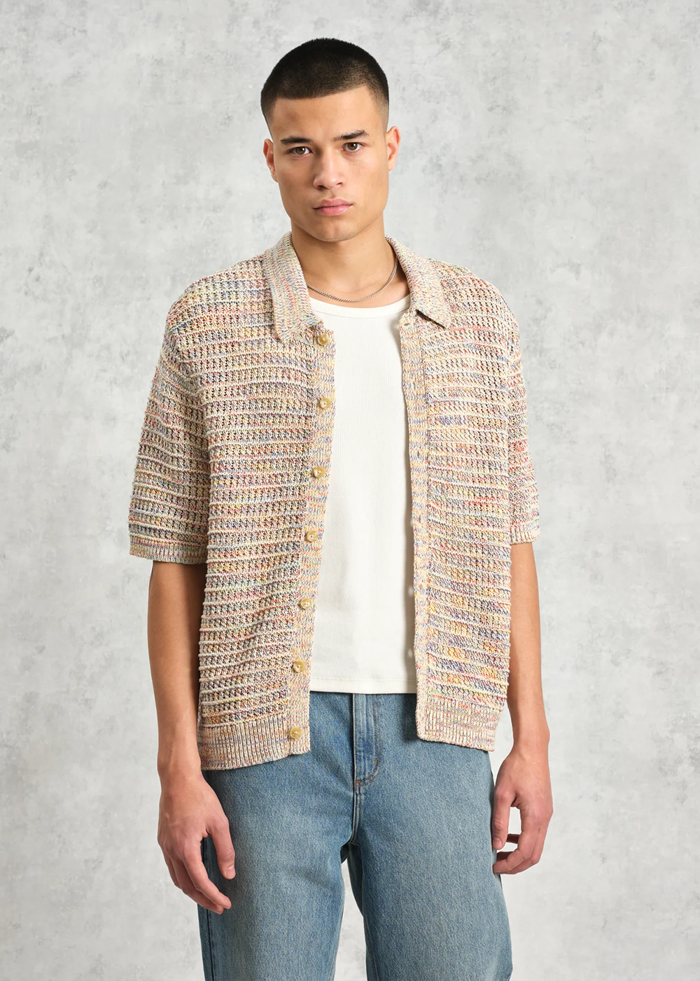 Tellaro SS Shirt Rainbow Twist - Multi - Wax London Canada - Danali