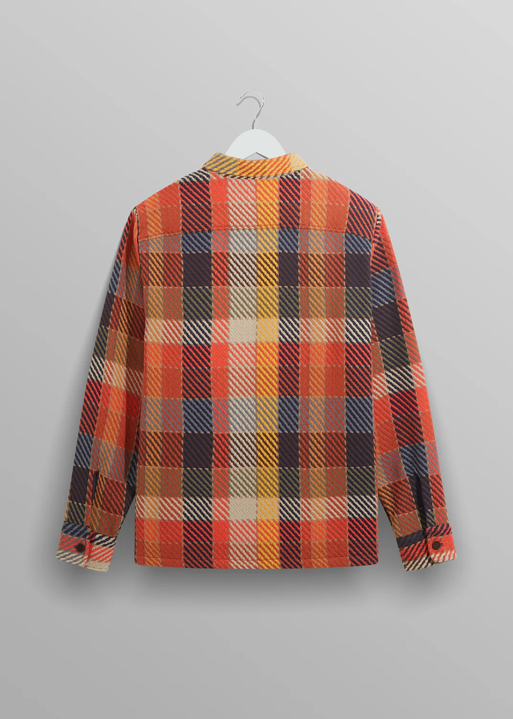 Whiting Overshirt Pike Check - Orange Multi - Wax London Canada - Danali