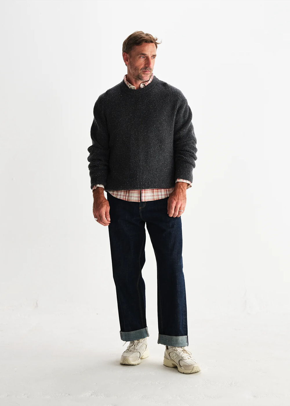Wilde Donegal Sweater - Charcoal - Wax London Canada - Danali