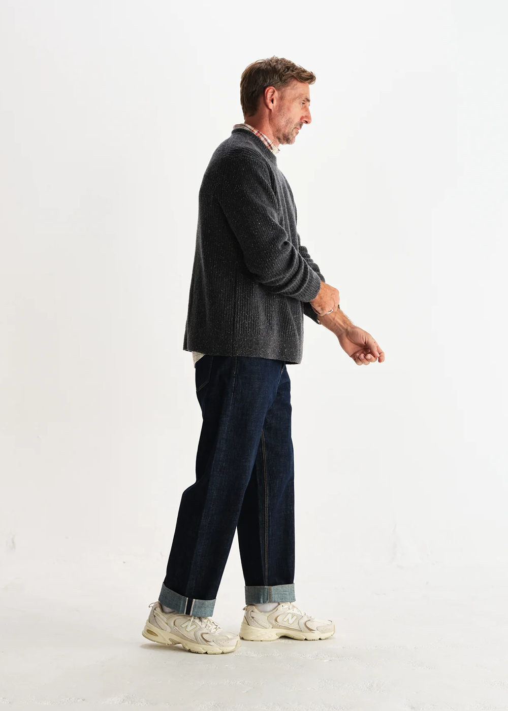 Wilde Donegal Sweater - Charcoal - Wax London Canada - Danali