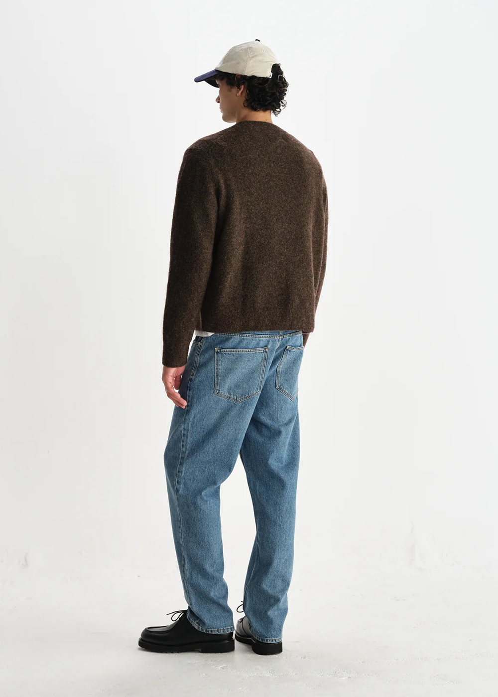 Wilde Fluffy Wool Blend Sweater - Brown - Wax London Canada - Danali