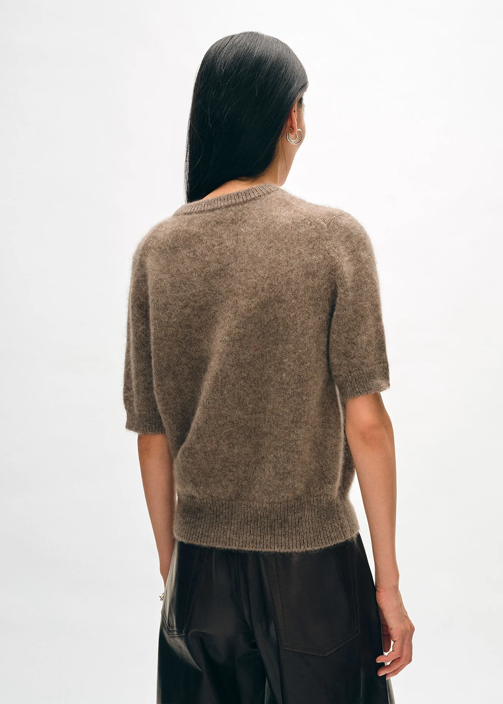 Brushed Cashmere Tee - Taupe - White and Warren Canada - Danali