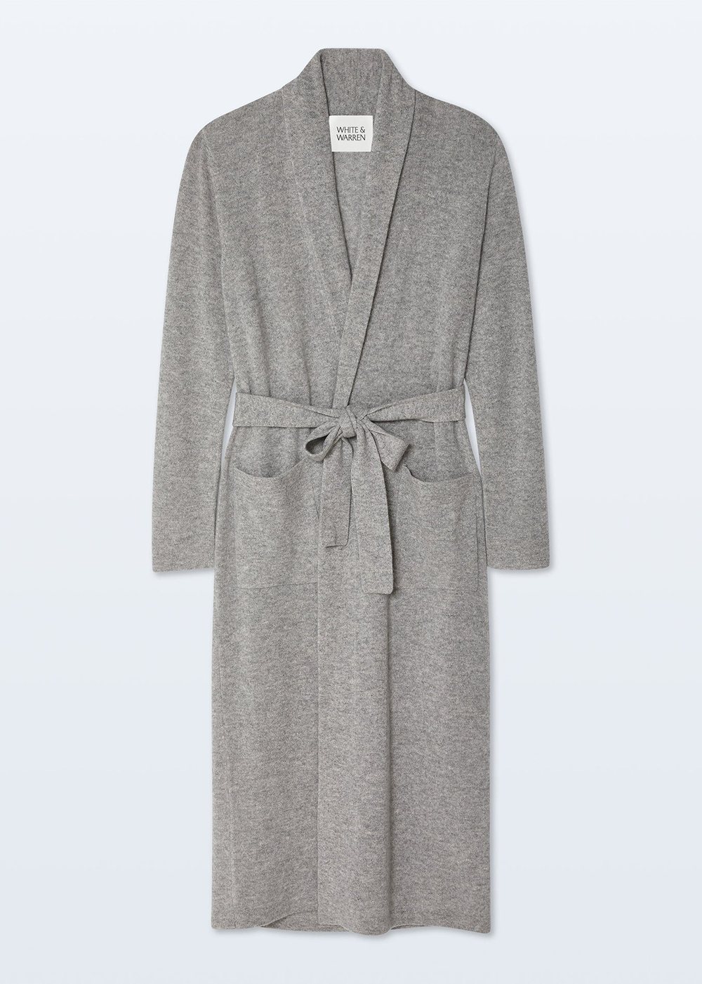 Cashmere Long Robe - Grey Heather - White & Warren Canada - Danali