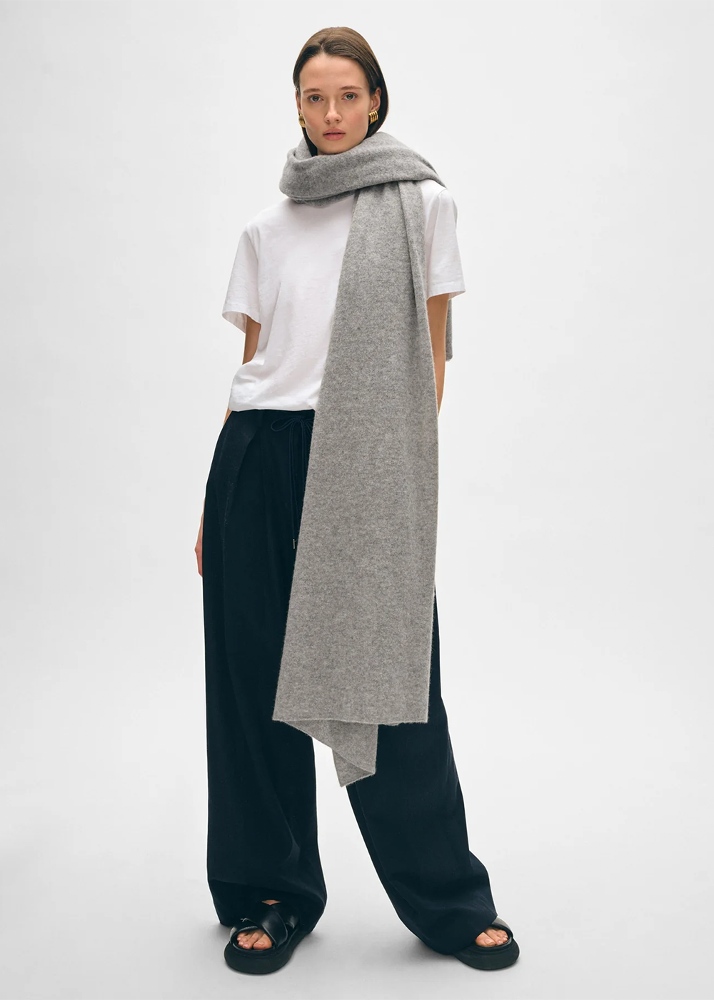 Cashmere Travel Wrap - Grey Heather - White + Warren Canada - Danali