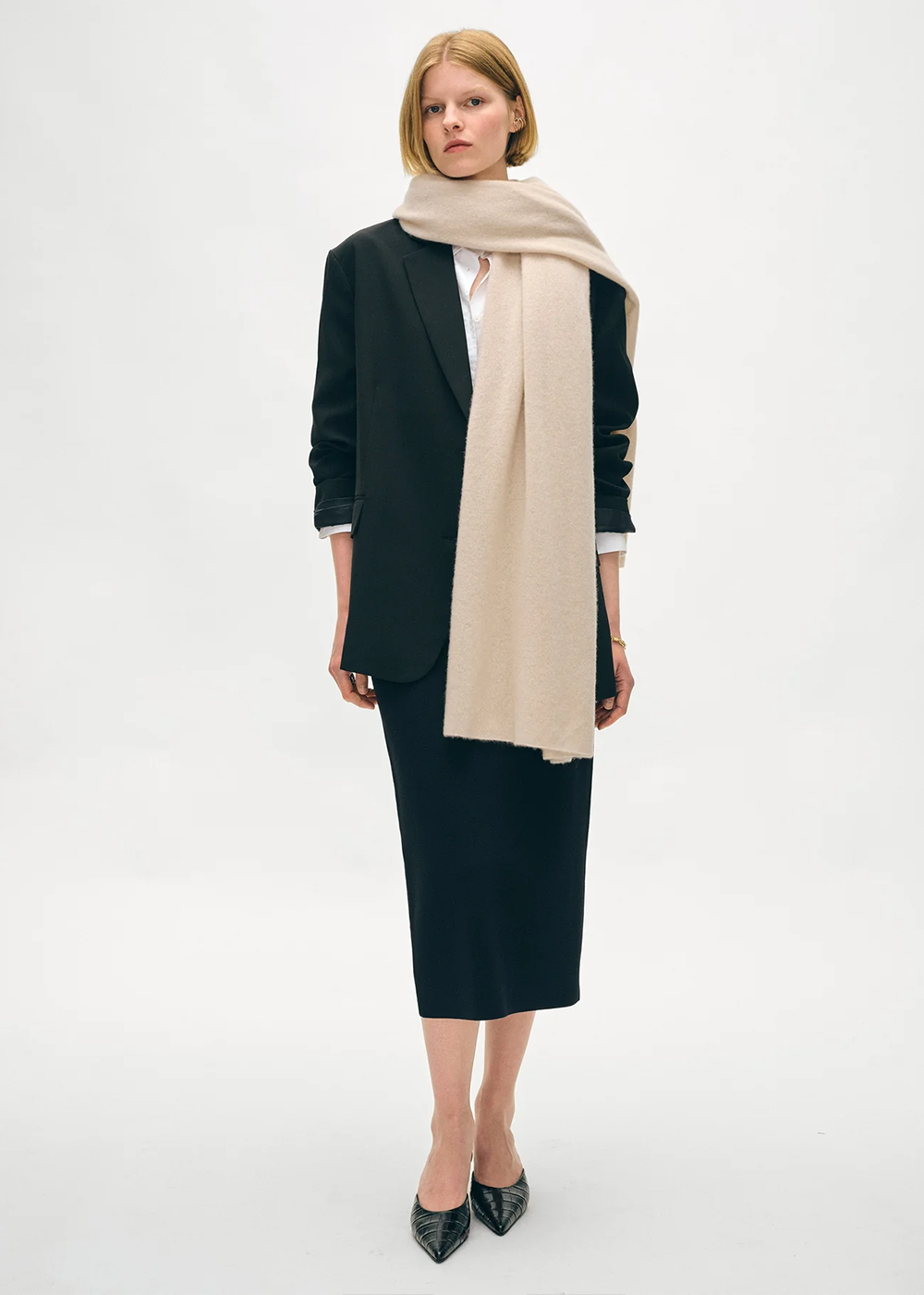 Cashmere Travel Wrap - Natural Heather - White + Warren Canada  - Danali