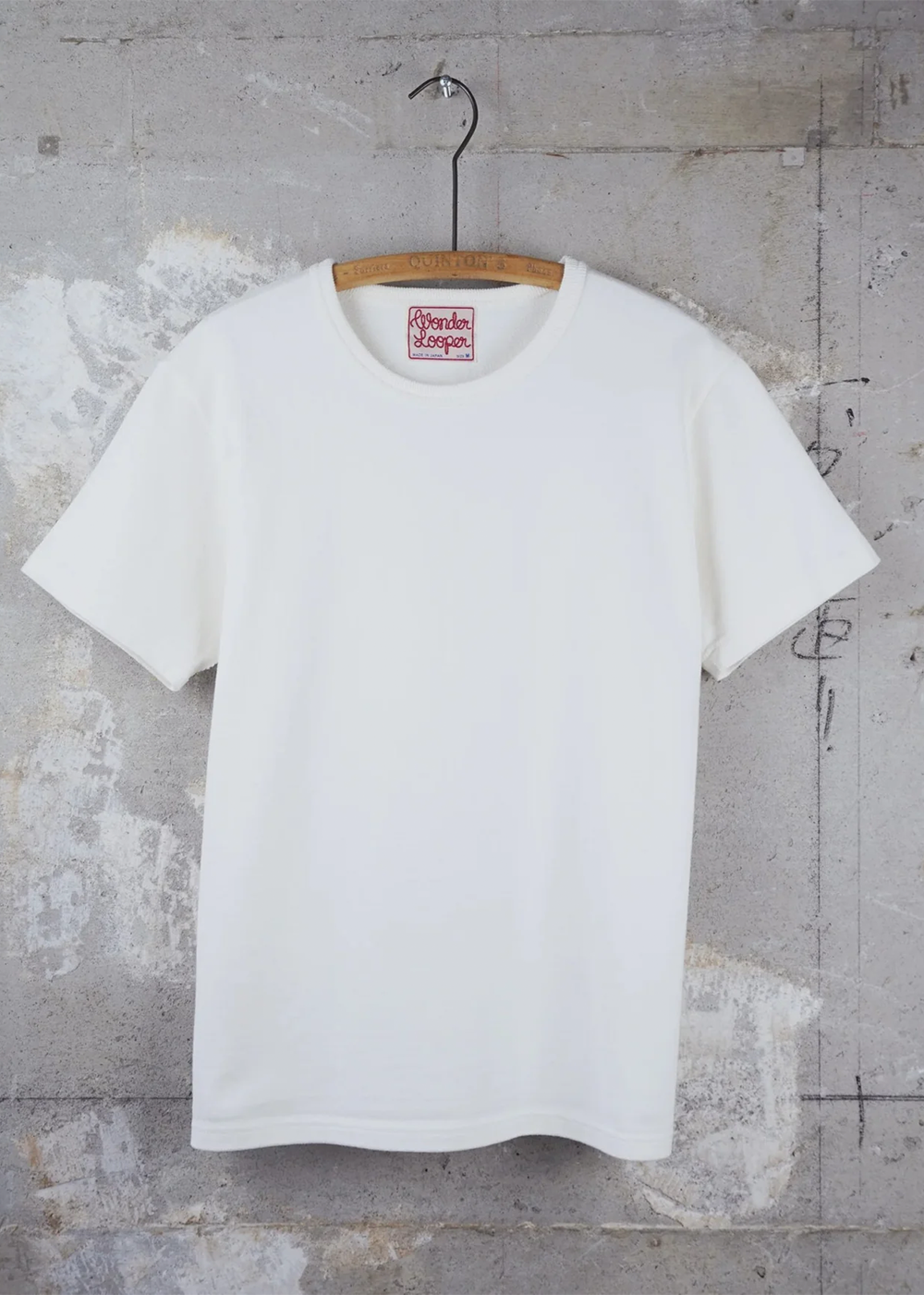 Double Heavyweight Crewneck T-Shirt - White - Wonder Looper Canada - Danali
