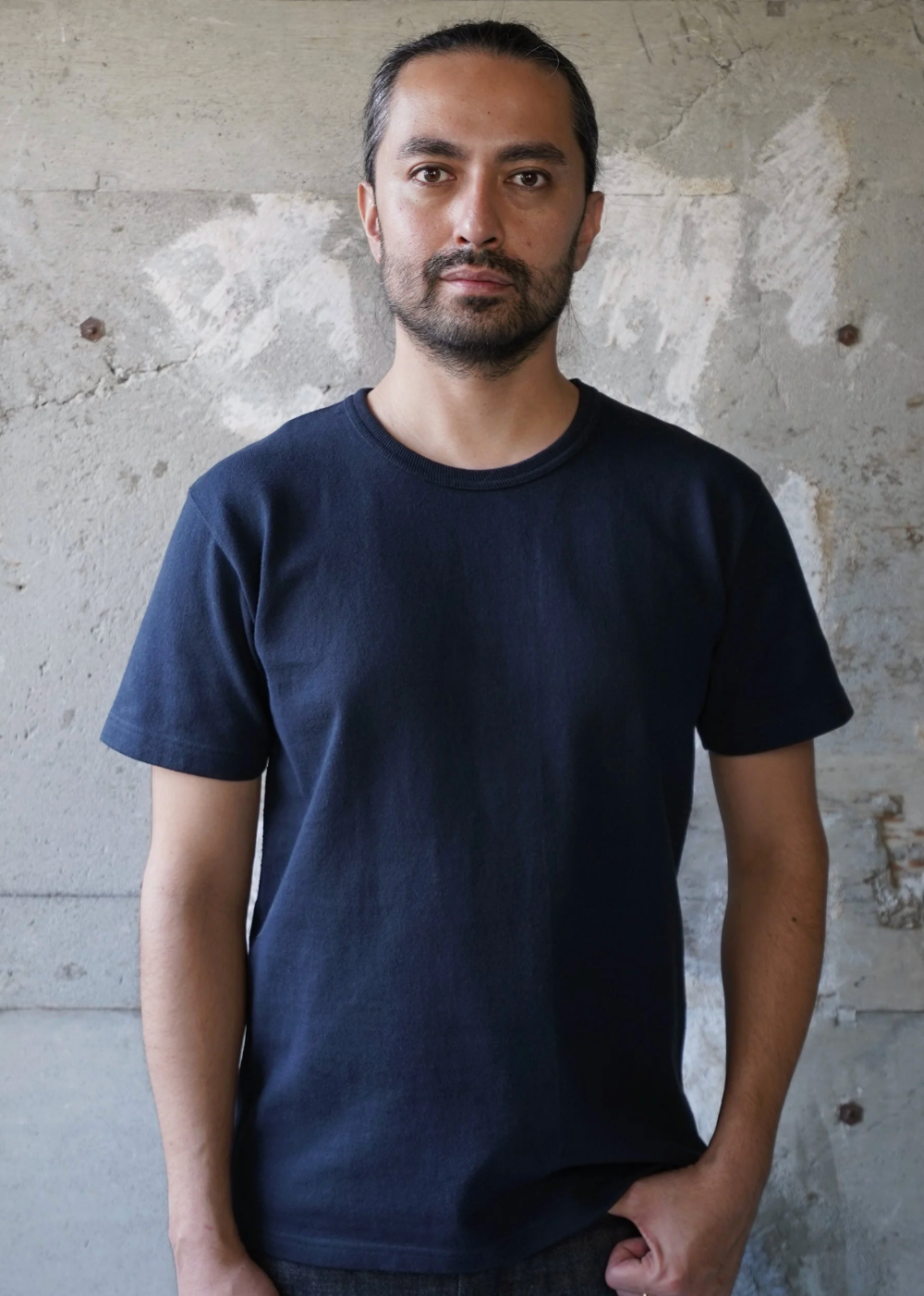 Double Heavyweight T-Shirt - Navy - Wonder Looper Canada - Danali