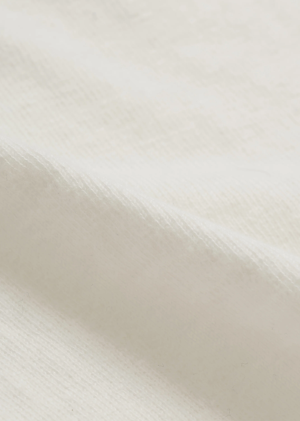 ELS Recycled Cotton Slub Crewneck T-Shirt - White - Wonder Looper Canada - Danali