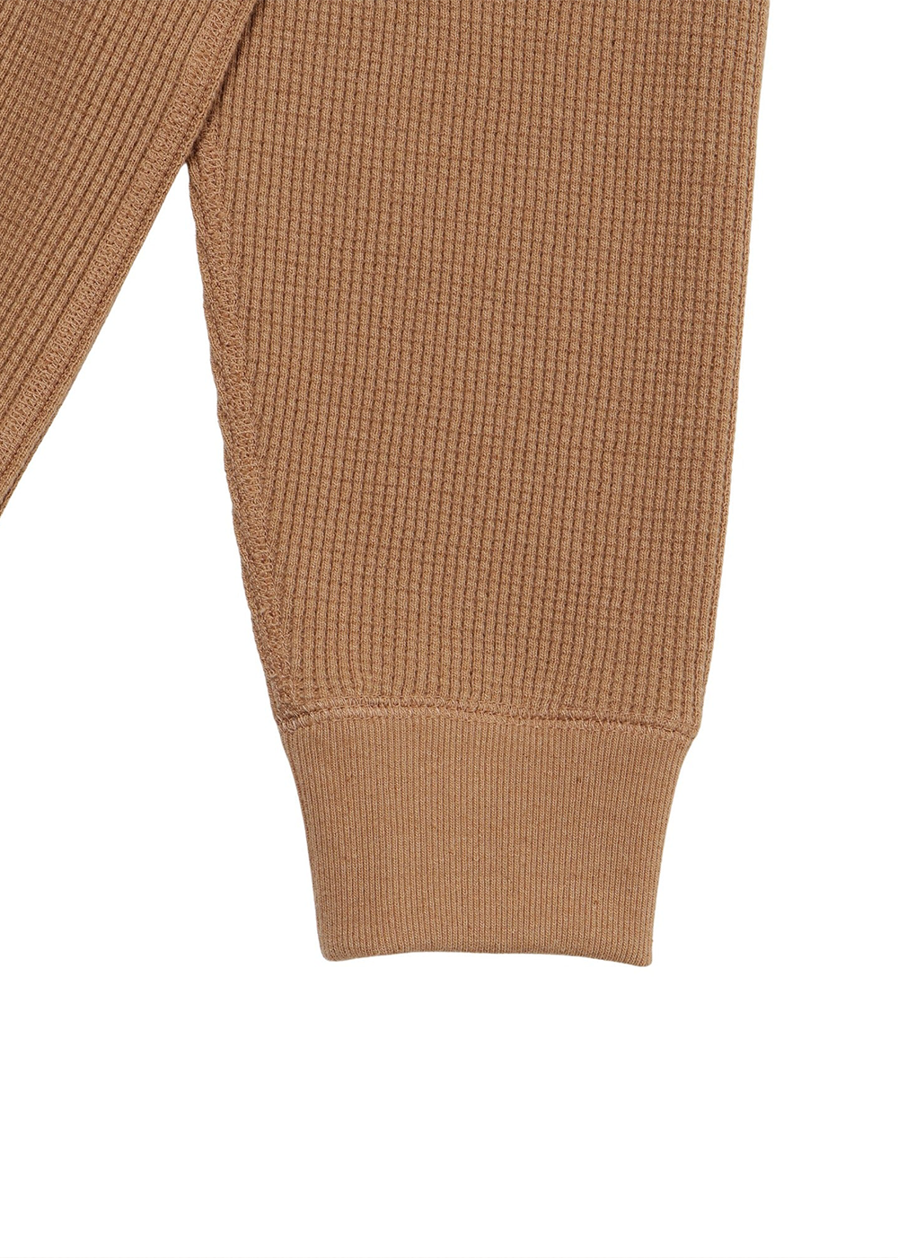 Henley - Foxfibre® Heavyweight Waffle - Coyote 70 - Wonder Looper Canada - Danali