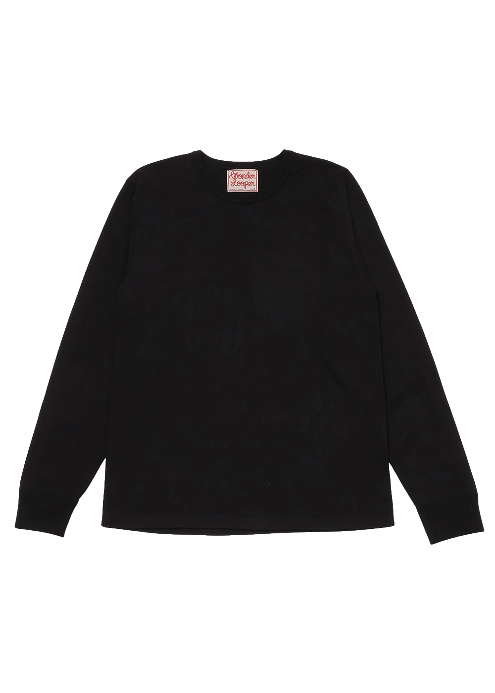 Long Sleeve T-Shirt - Double Heavyweight - Black - Wonder Looper Canada - Danali
