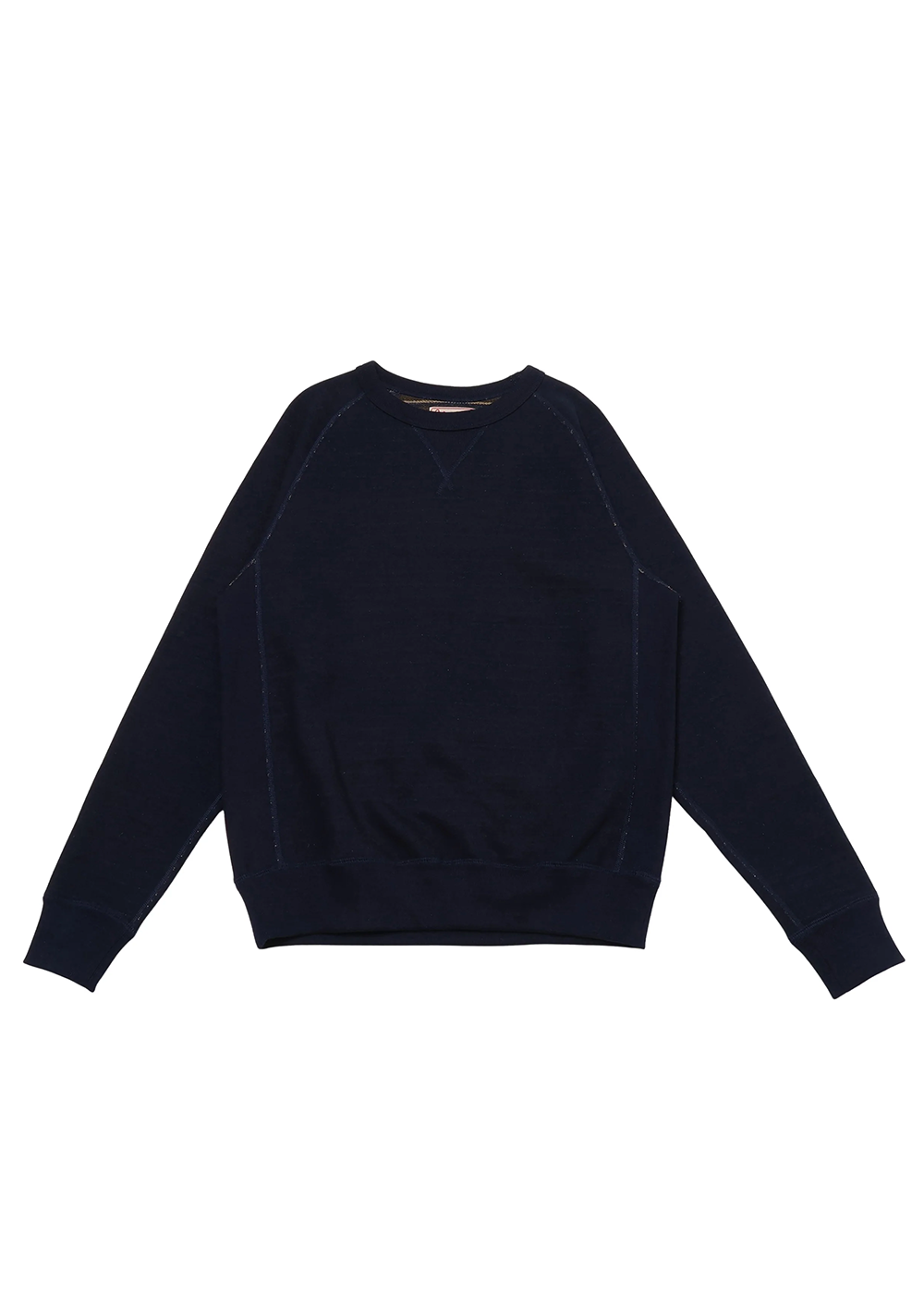 Pullover Crewneck - Real Indigo Blanket Striped French Terry -Wonder Looper Canada - Danali