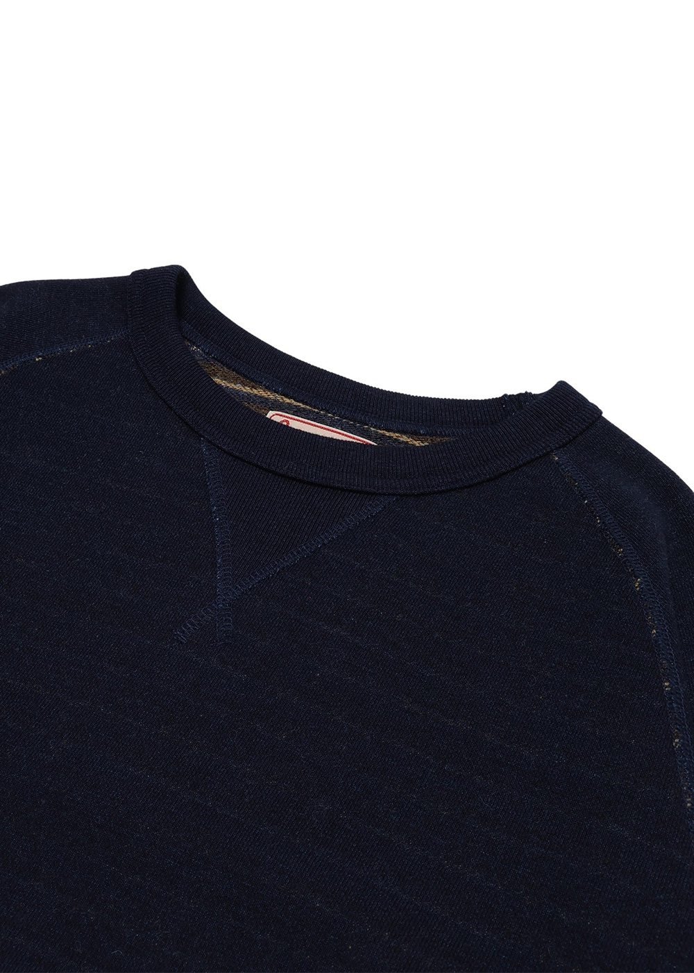 Pullover Crewneck - Real Indigo Blanket Striped French Terry -Wonder Looper Canada - Danali