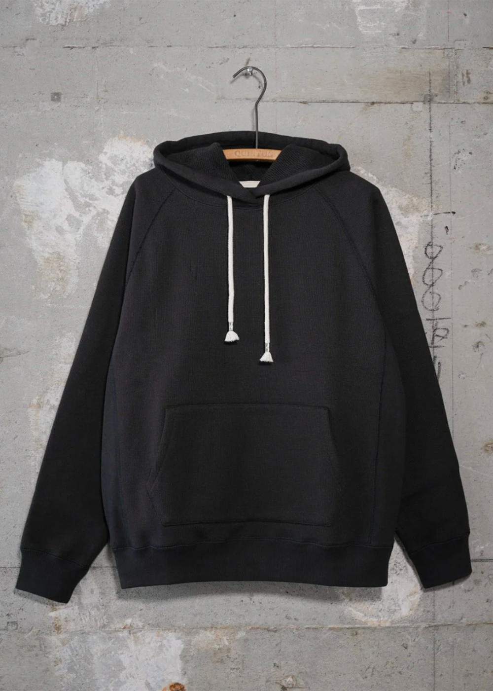 Pullover Hoodie - Double Heavyweight French Terry - Sumi Black - Wonder Looper Canada - Danali