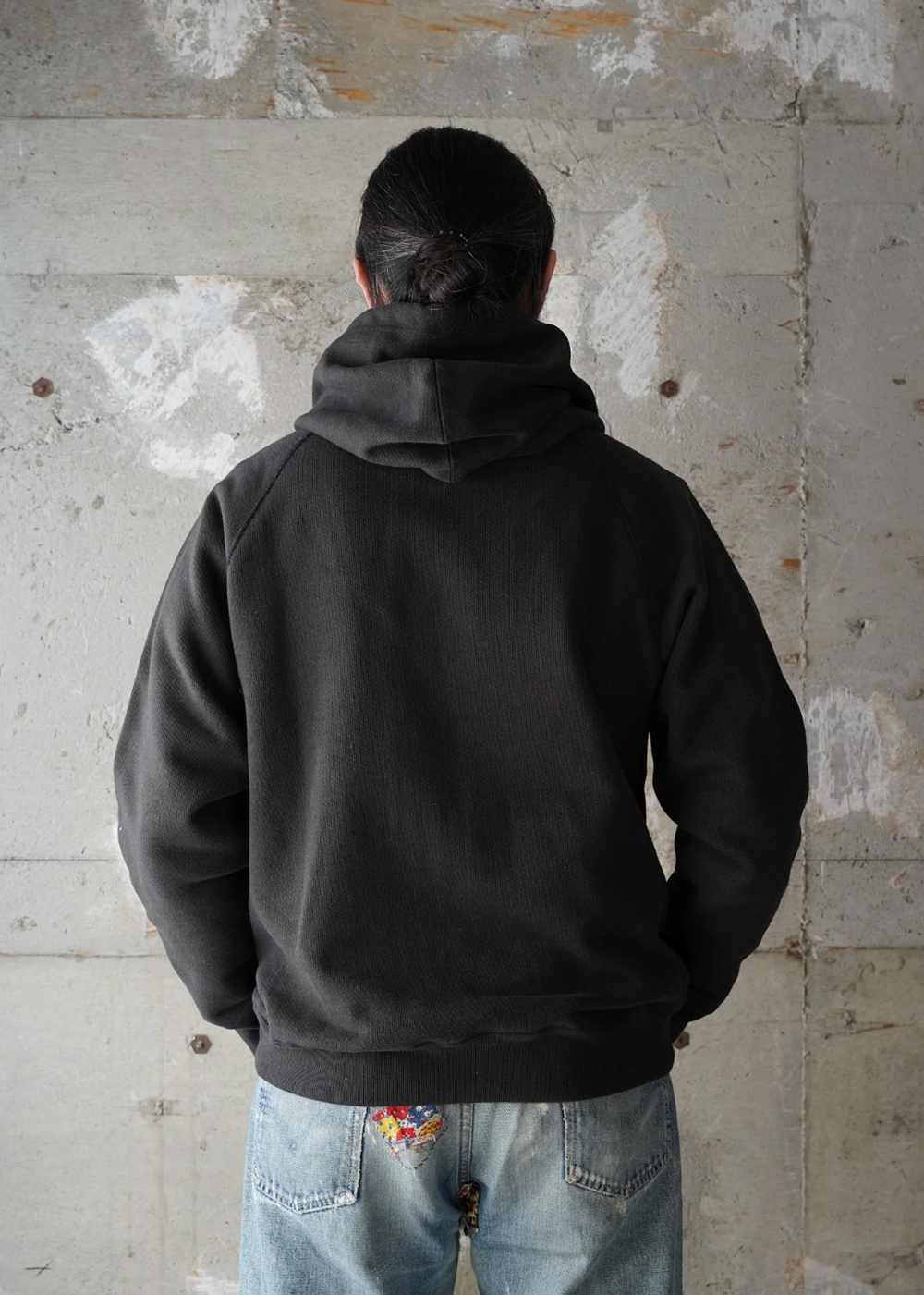 Pullover Hoodie - Double Heavyweight French Terry - Sumi Black - Wonder Looper Canada - Danali