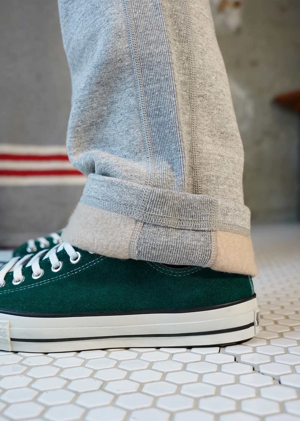 Sweatpants - Fleeced Foxfibre - Heather Grey - Wonder Looper Canada - Danali
