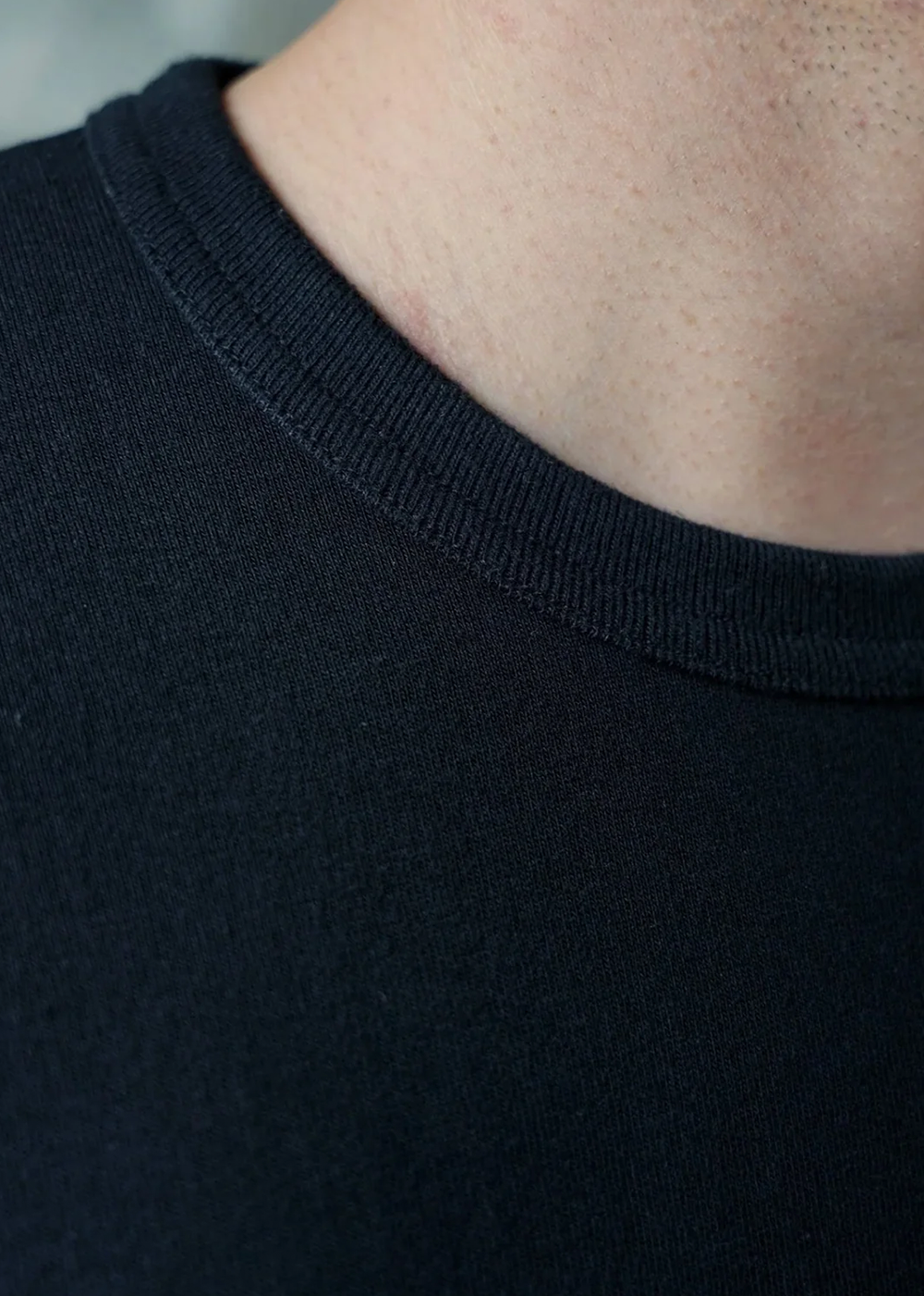Ultimate Pima Tsuriami Crewneck T-Shirt - Black - Wonder Looper Canada - Danali