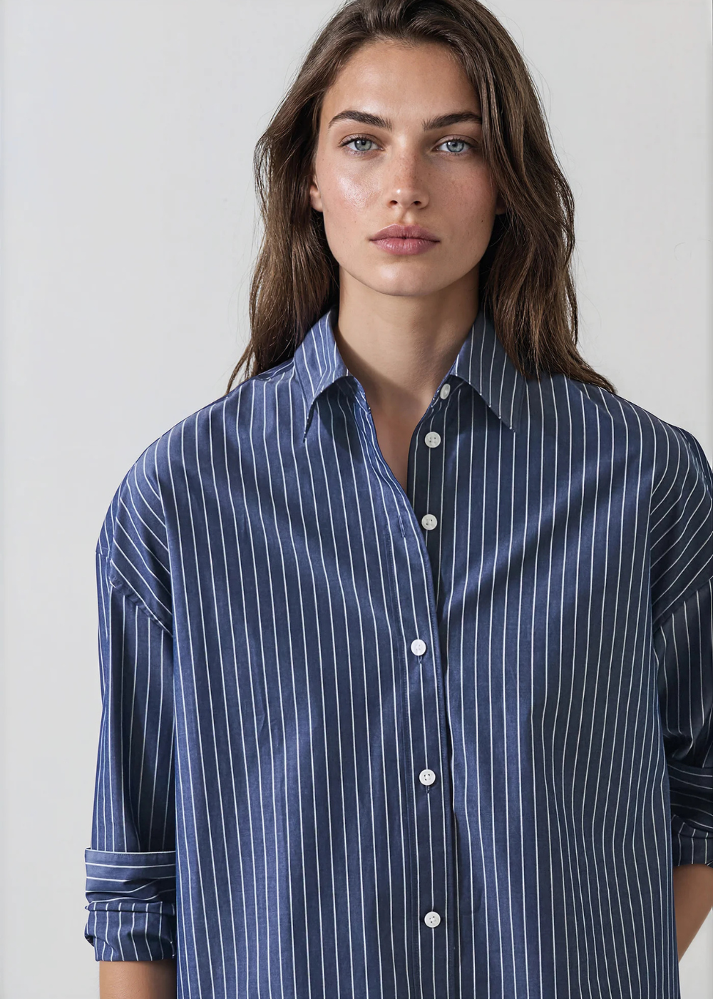 LS Cotton Boxy Shirt