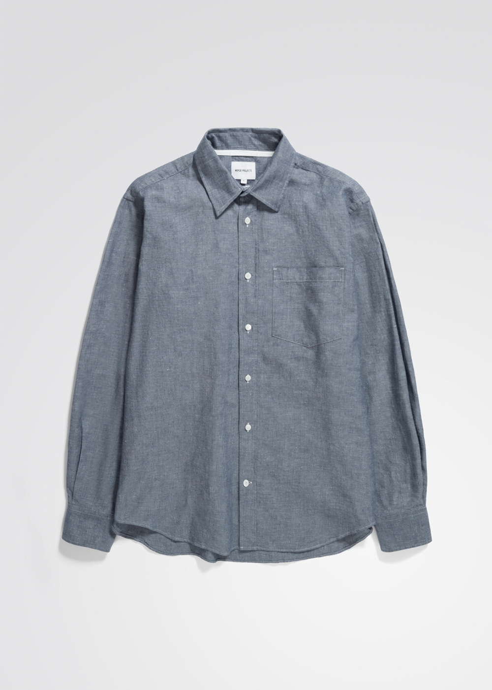 Algot Relaxed Cotton Linen Shirt - Dark Navy - Norse Projects - Danali - N40-0795