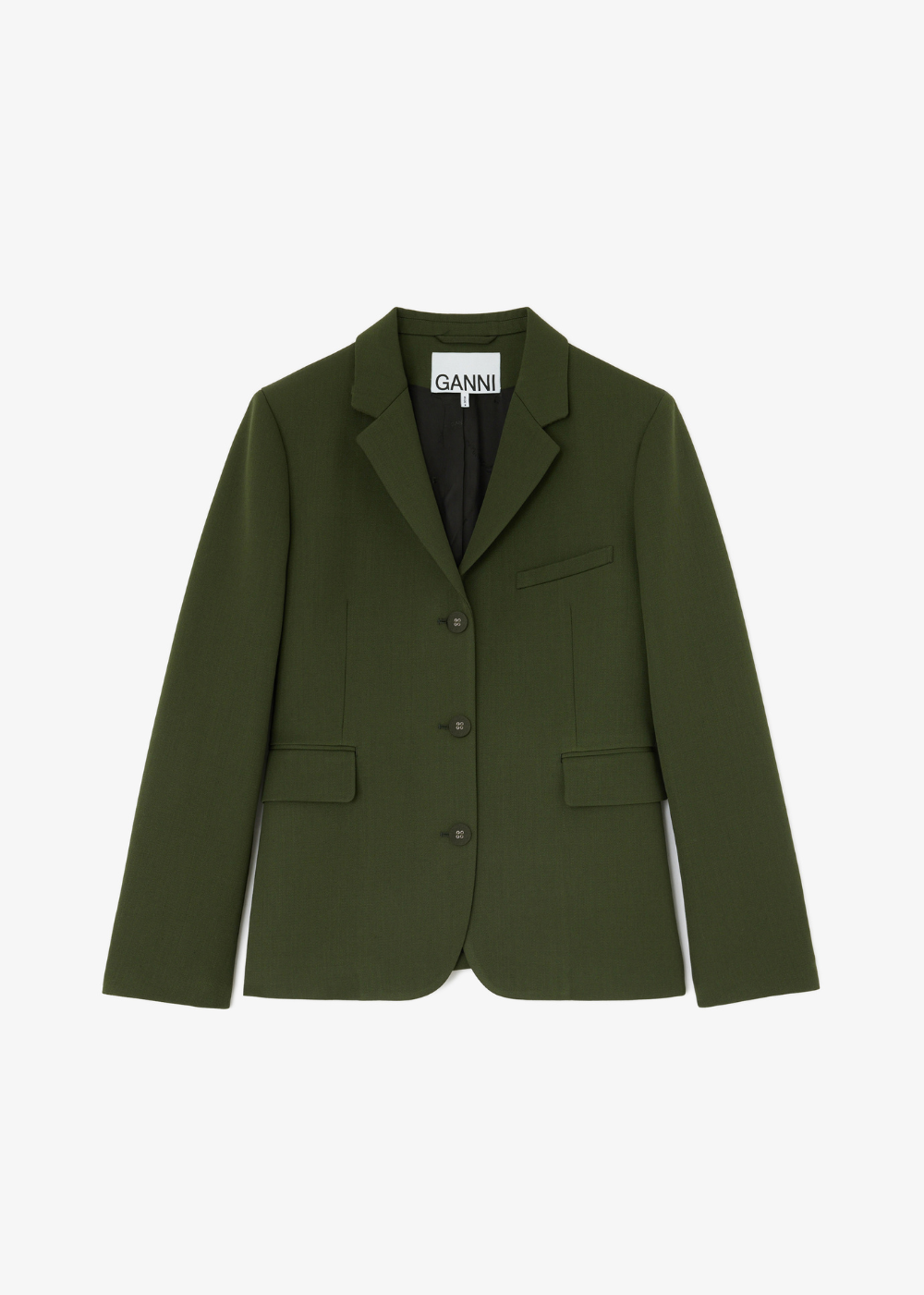 Single Wool Twill Blazer