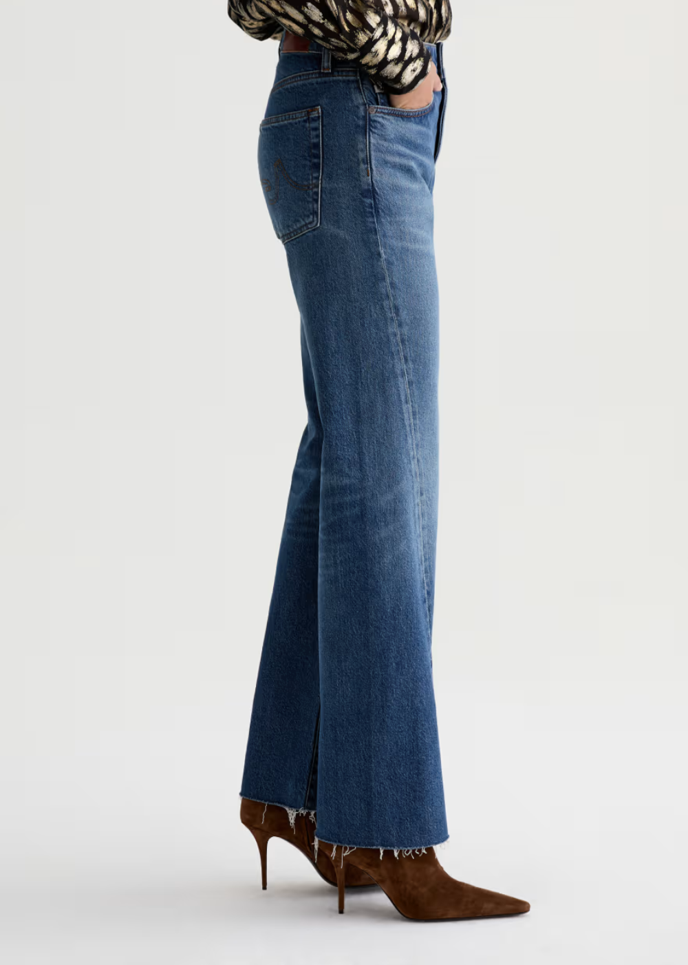 Sydney High Rise Stovepipe Split Seam Jean