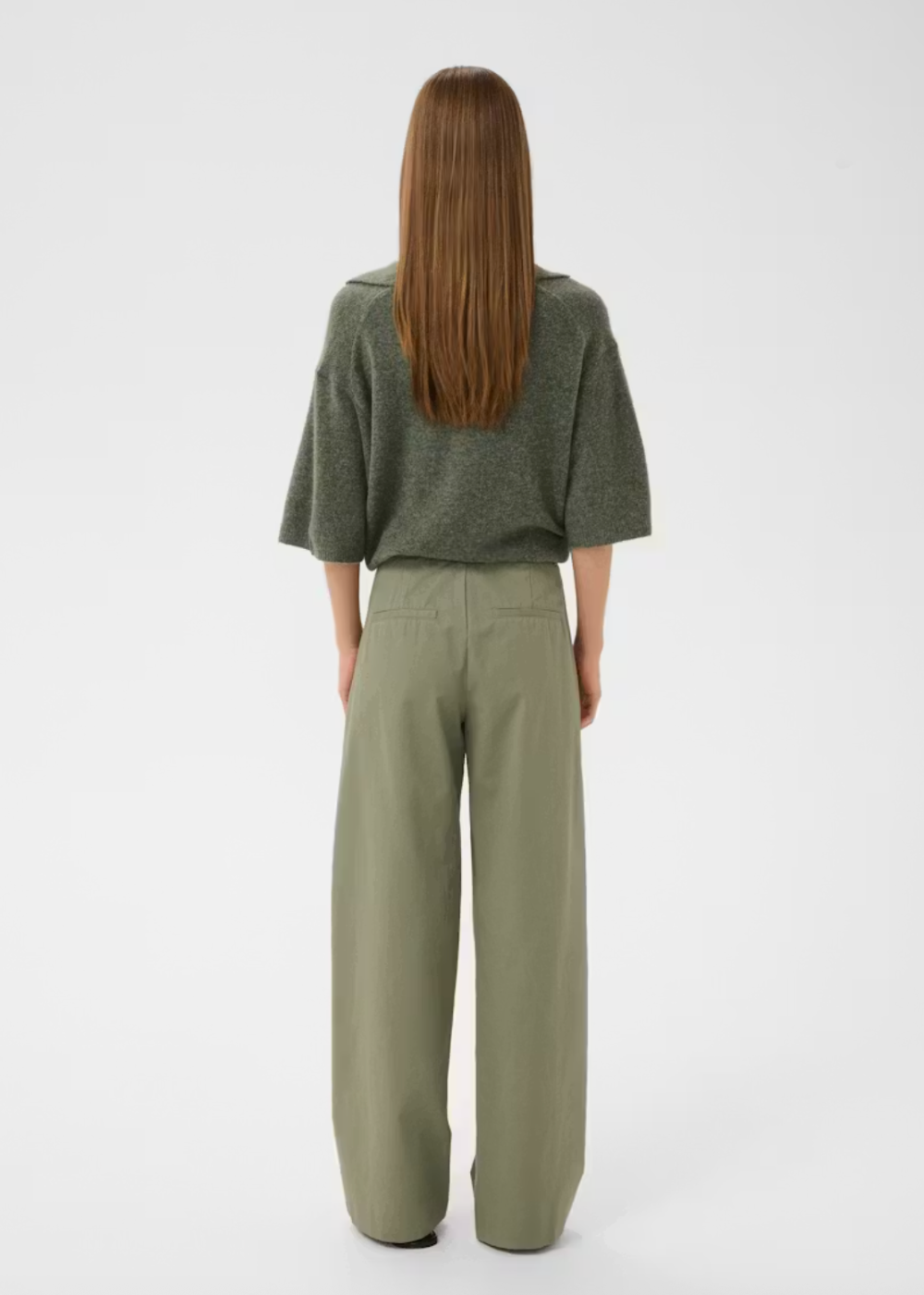 Diaz Wide Pants - Mulled Basil - InWear Canada - Danali - 30112318