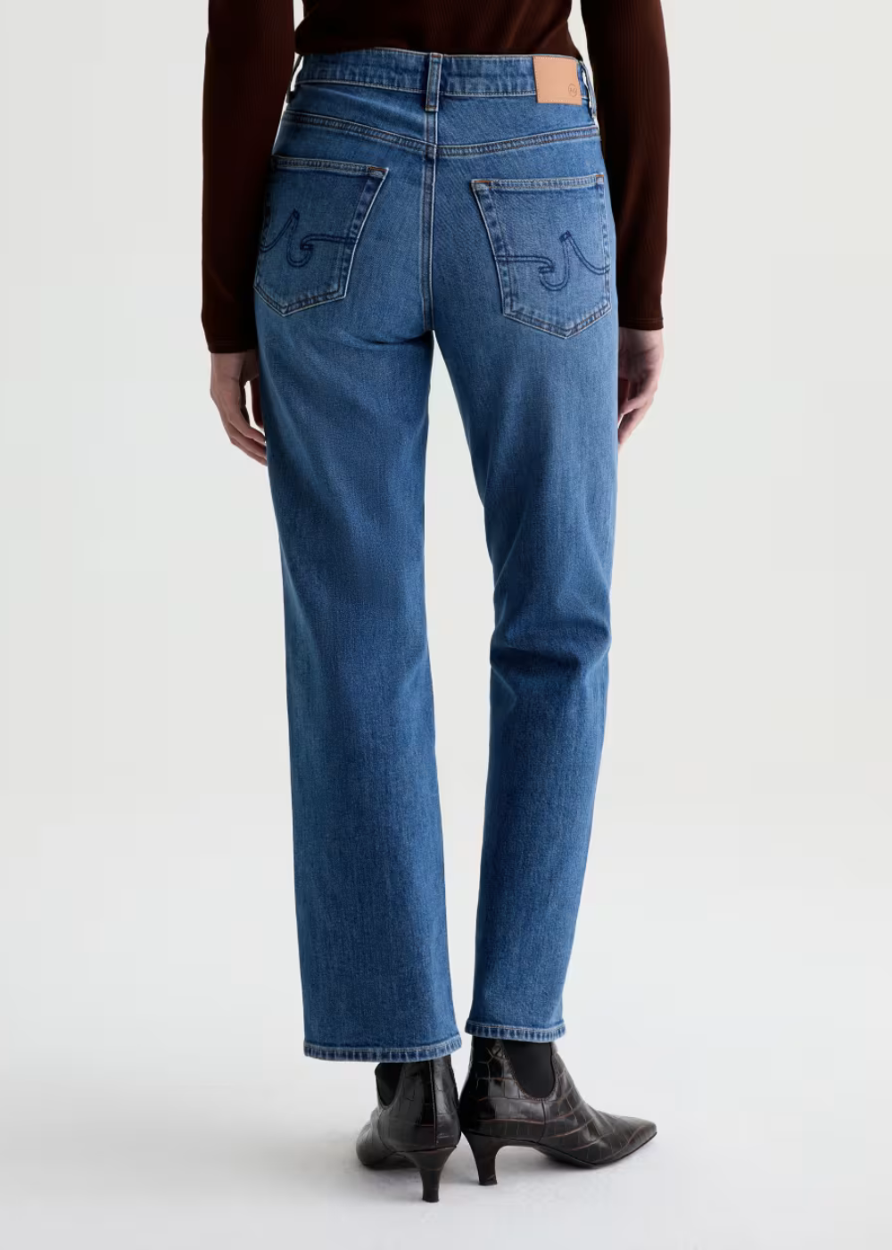 Brinley Mid Rise Straight Jean