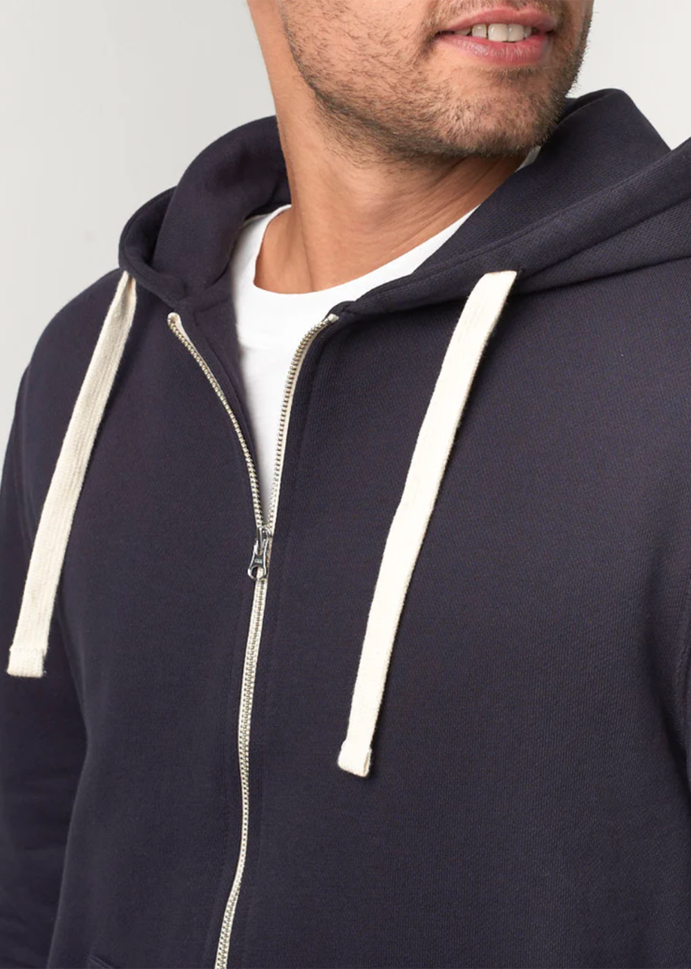 Vintage Fleece Hooded Zip Jacket
