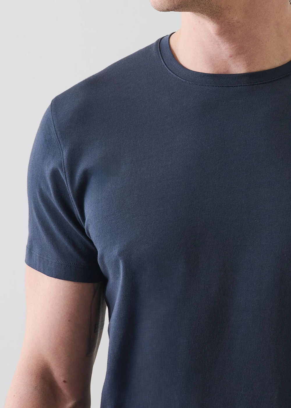 Iconic Pima Cotton Stretch Crew T-Shirt
