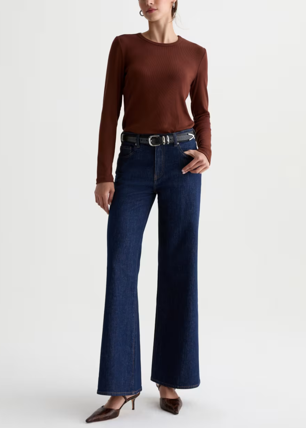 Saige High Rise Wide Leg Jean