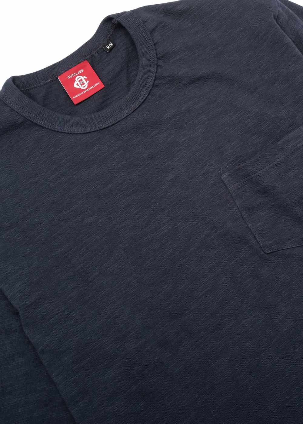 Navy Slub L/S Pocket T-Shirt