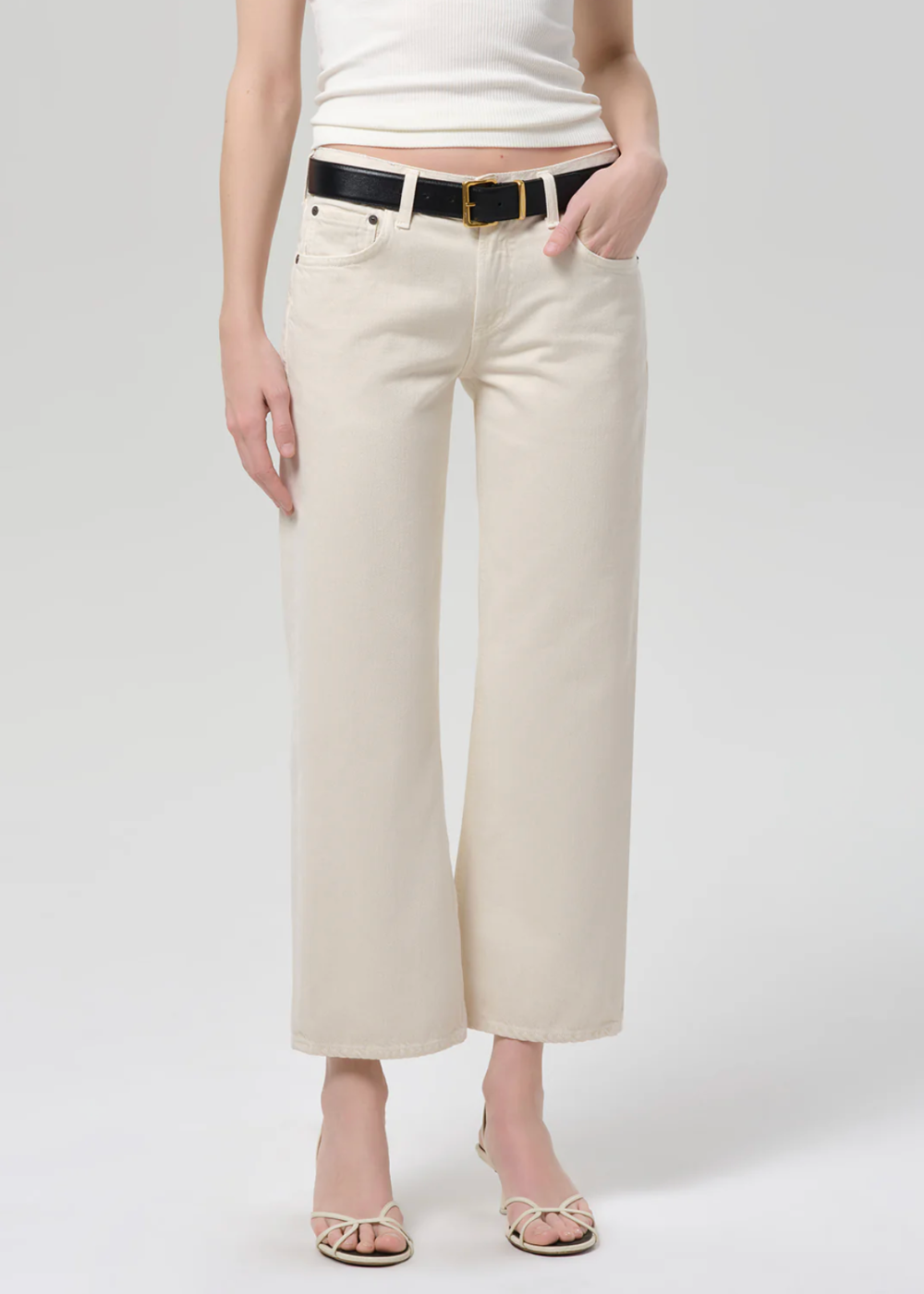 Faye Vintage Straight Twill Pant