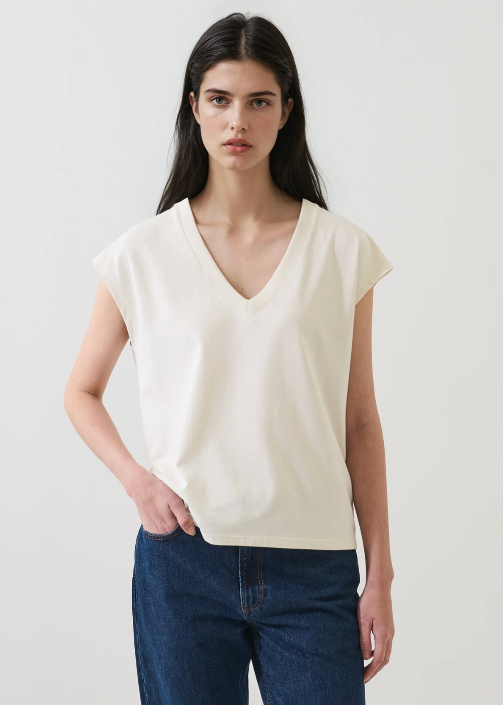 Iconic V-Neck Dolman Tee