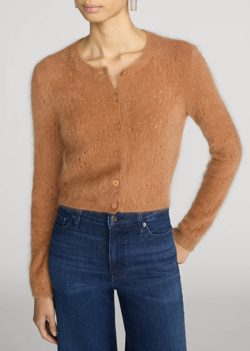 The Cashmere Airy Teddy Cardi