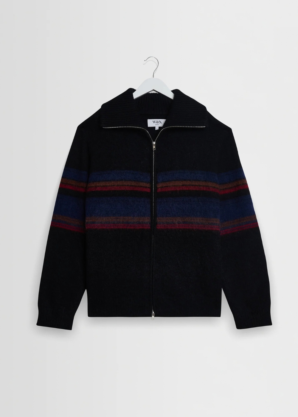 Norris L/S Zip Funnel Neck Brush Bold Stripe